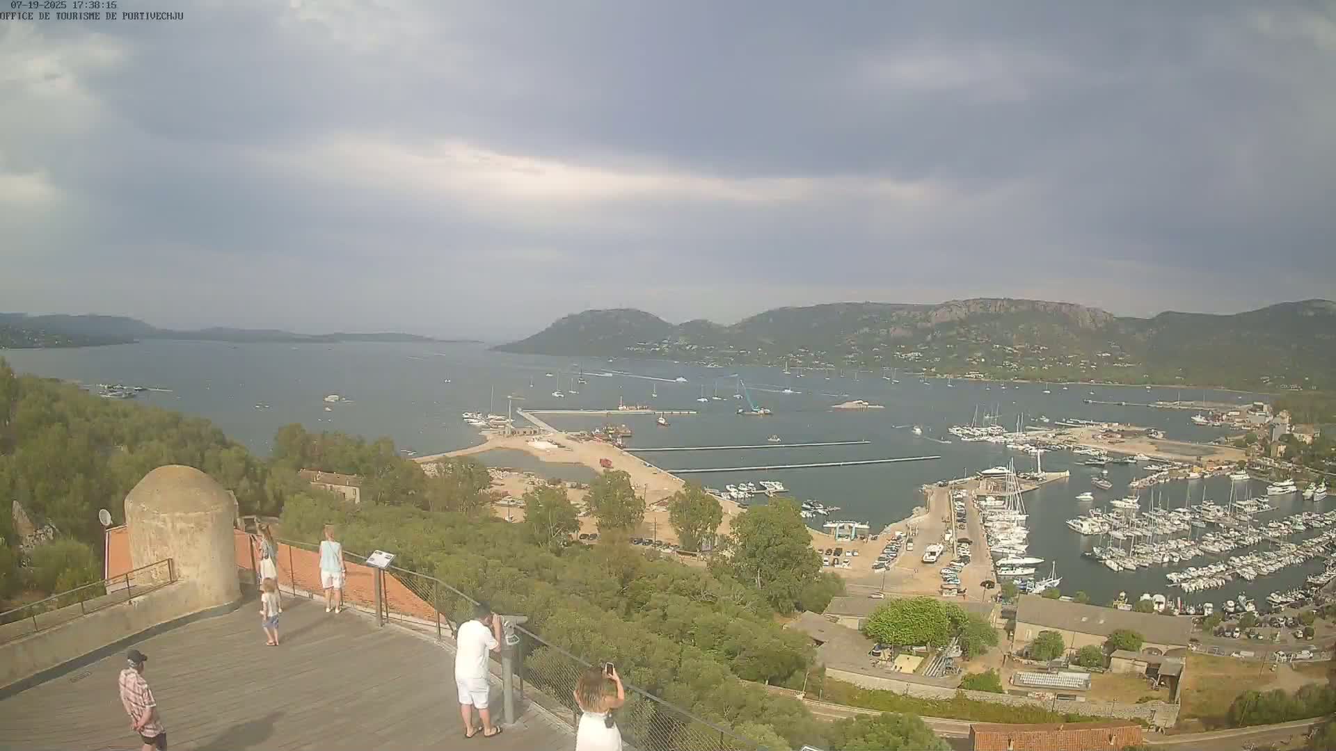 Corse (Corsica), Porto Vecchio Coast & Port  Live Cam -  Sartene, Corse-du-Sud, Corse, France