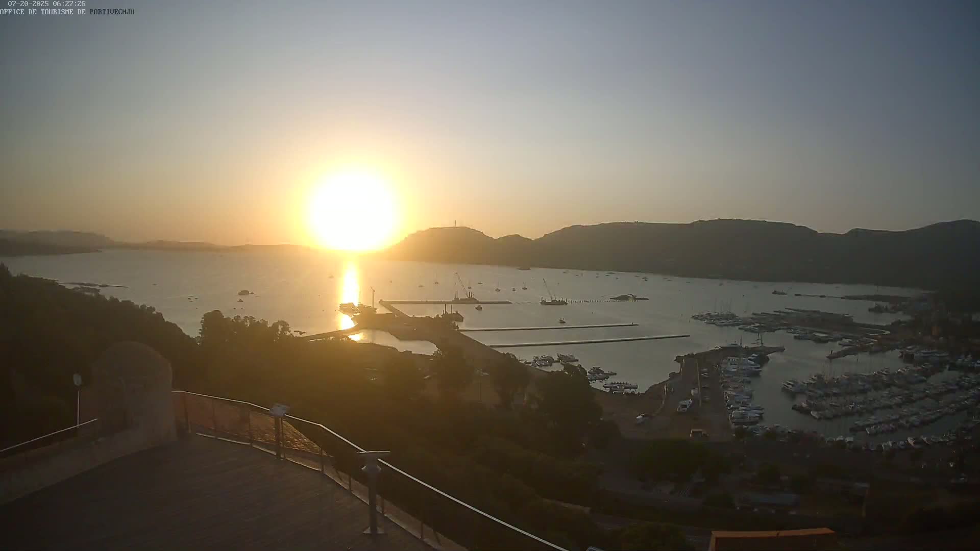 Corse (Corsica), Porto Vecchio Coast & Port  Live Cam -  Sartene, Corse-du-Sud, Corse, France