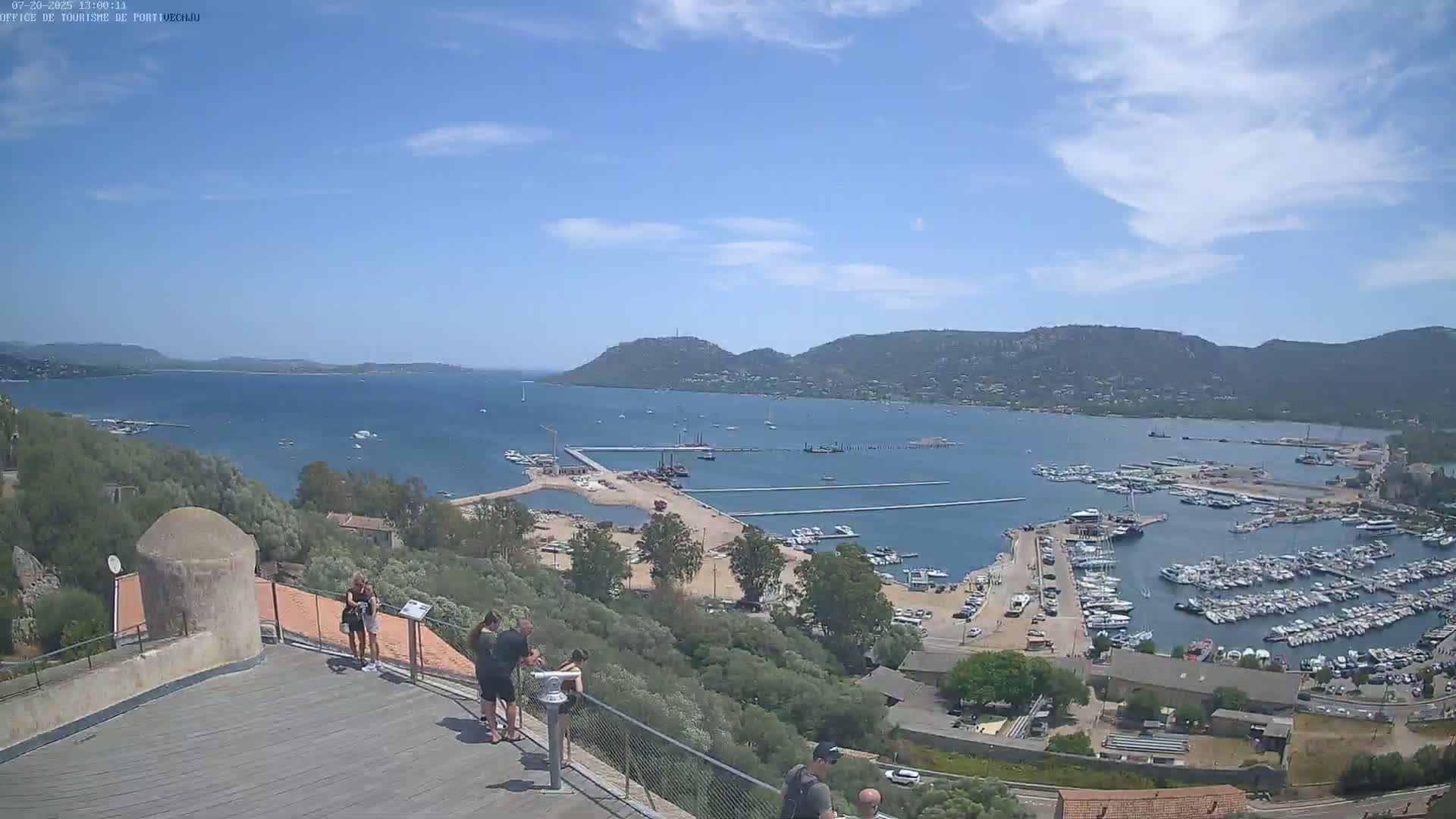 Corse (Corsica), Porto Vecchio Coast & Port  Live Cam -  Sartene, Corse-du-Sud, Corse, France