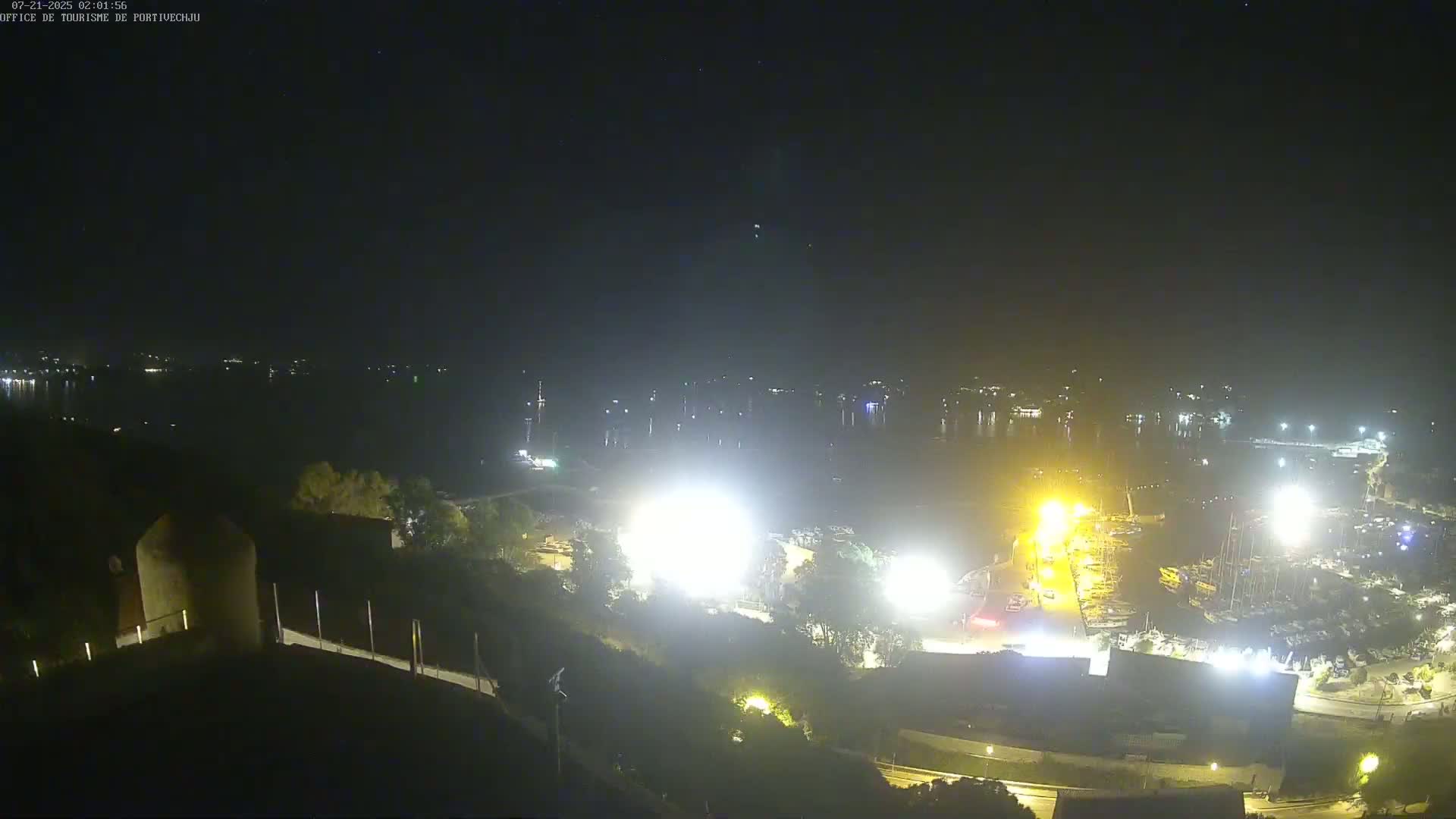 Corse (Corsica), Porto Vecchio Coast & Port  Live Cam -  Sartene, Corse-du-Sud, Corse, France