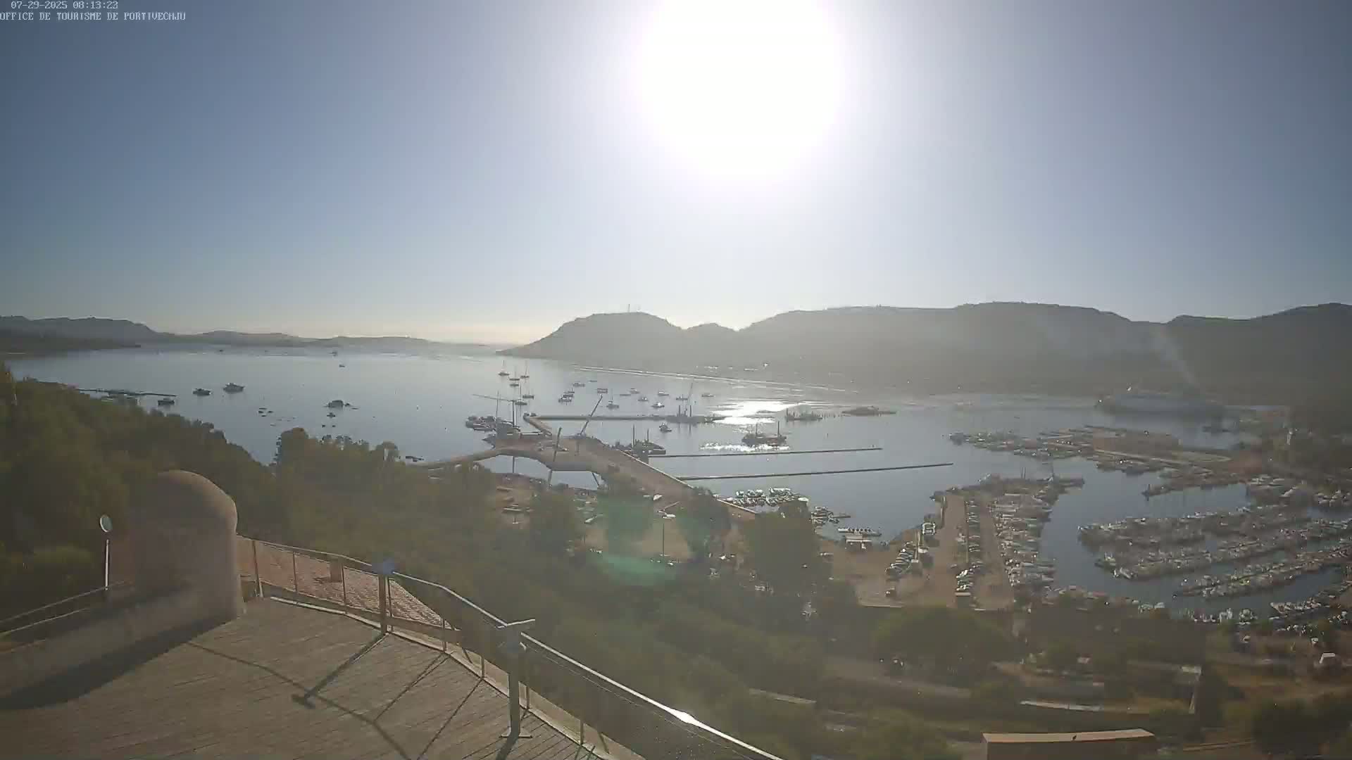 Corse (Corsica), Porto Vecchio Coast & Port  Live Cam -  Sartene, Corse-du-Sud, Corse, France