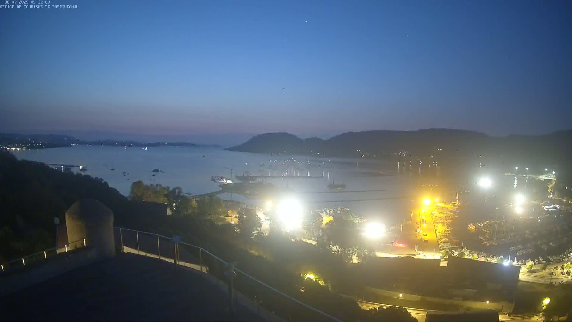 Corse (Corsica), Porto Vecchio Coast & Port  Live Cam -  Sartene, Corse-du-Sud, Corse, France