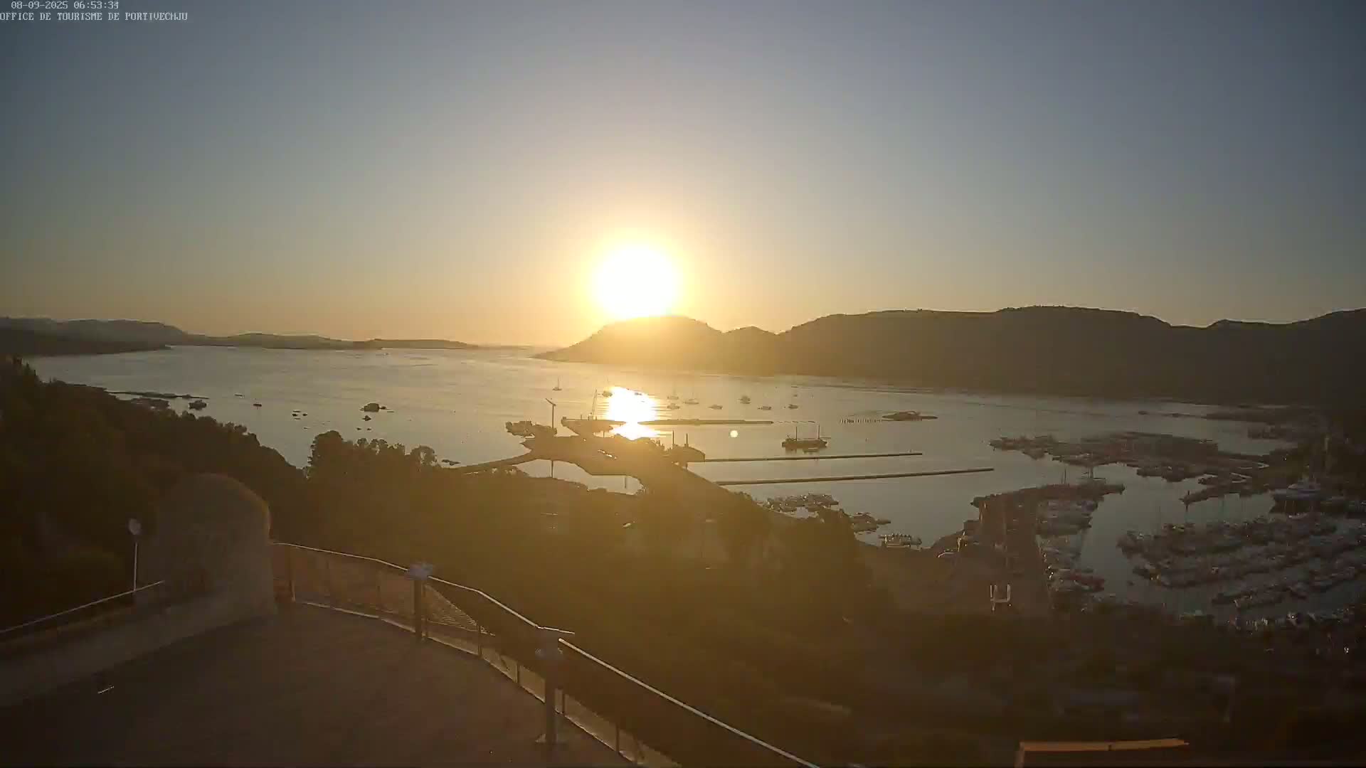 Corse (Corsica), Porto Vecchio Coast & Port  Live Cam -  Sartene, Corse-du-Sud, Corse, France