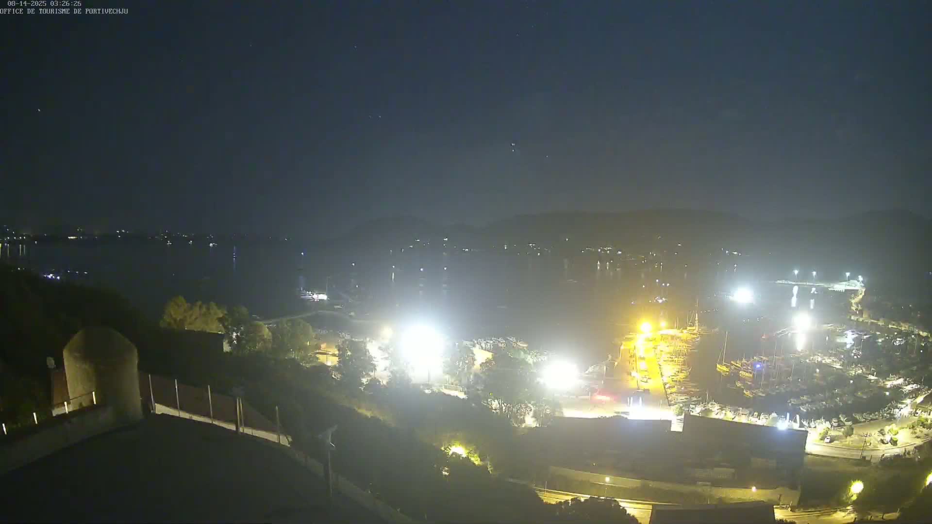 Corse (Corsica), Porto Vecchio Coast & Port  Live Cam -  Sartene, Corse-du-Sud, Corse, France