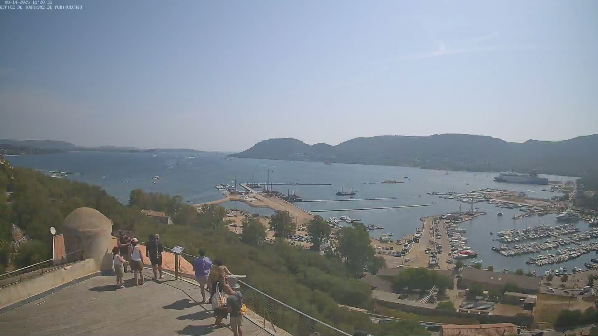 Corse (Corsica), Porto Vecchio Coast & Port  Live Cam -  Sartene, Corse-du-Sud, Corse, France