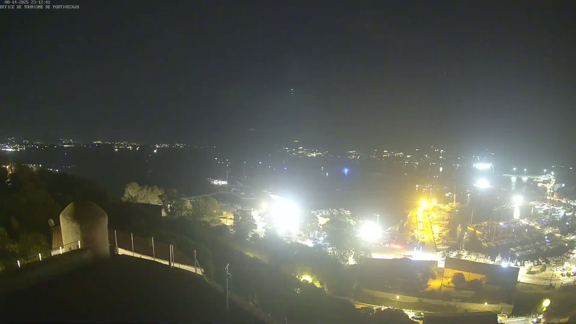Corse (Corsica), Porto Vecchio Coast & Port  Live Cam -  Sartene, Corse-du-Sud, Corse, France