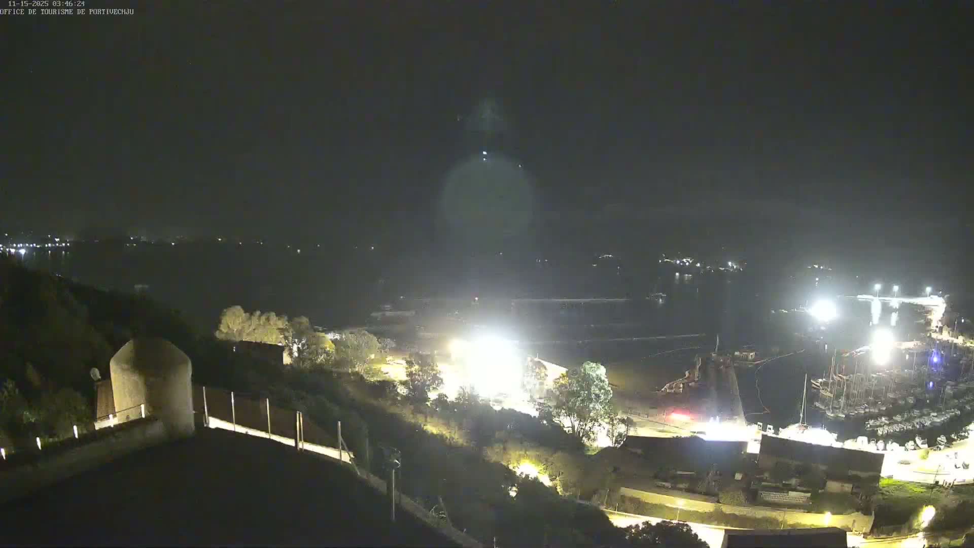 Corse (Corsica), Porto Vecchio Coast & Port  Live Cam -  Sartene, Corse-du-Sud, Corse, France