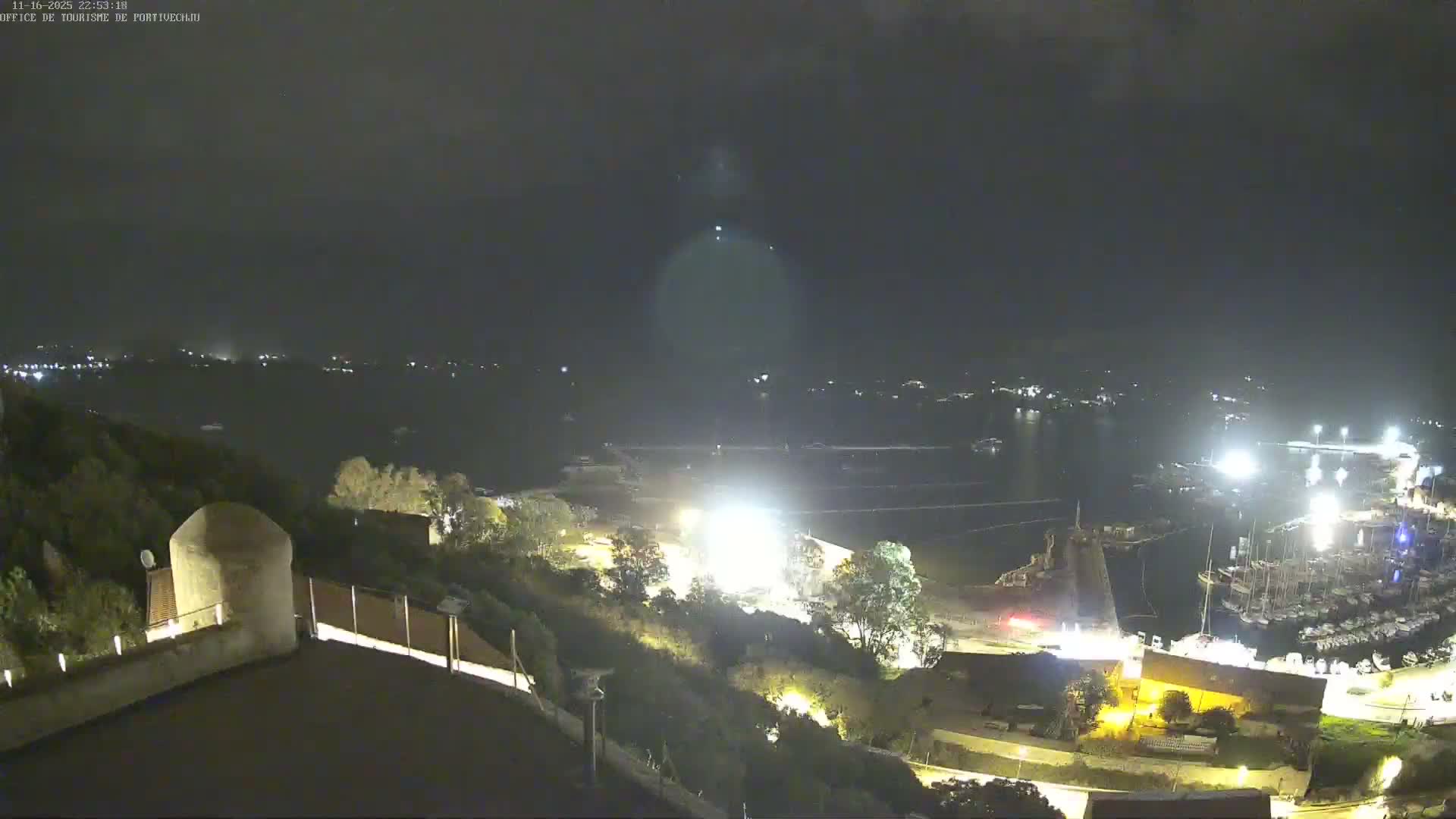 Corse (Corsica), Porto Vecchio Coast & Port  Live Cam -  Sartene, Corse-du-Sud, Corse, France