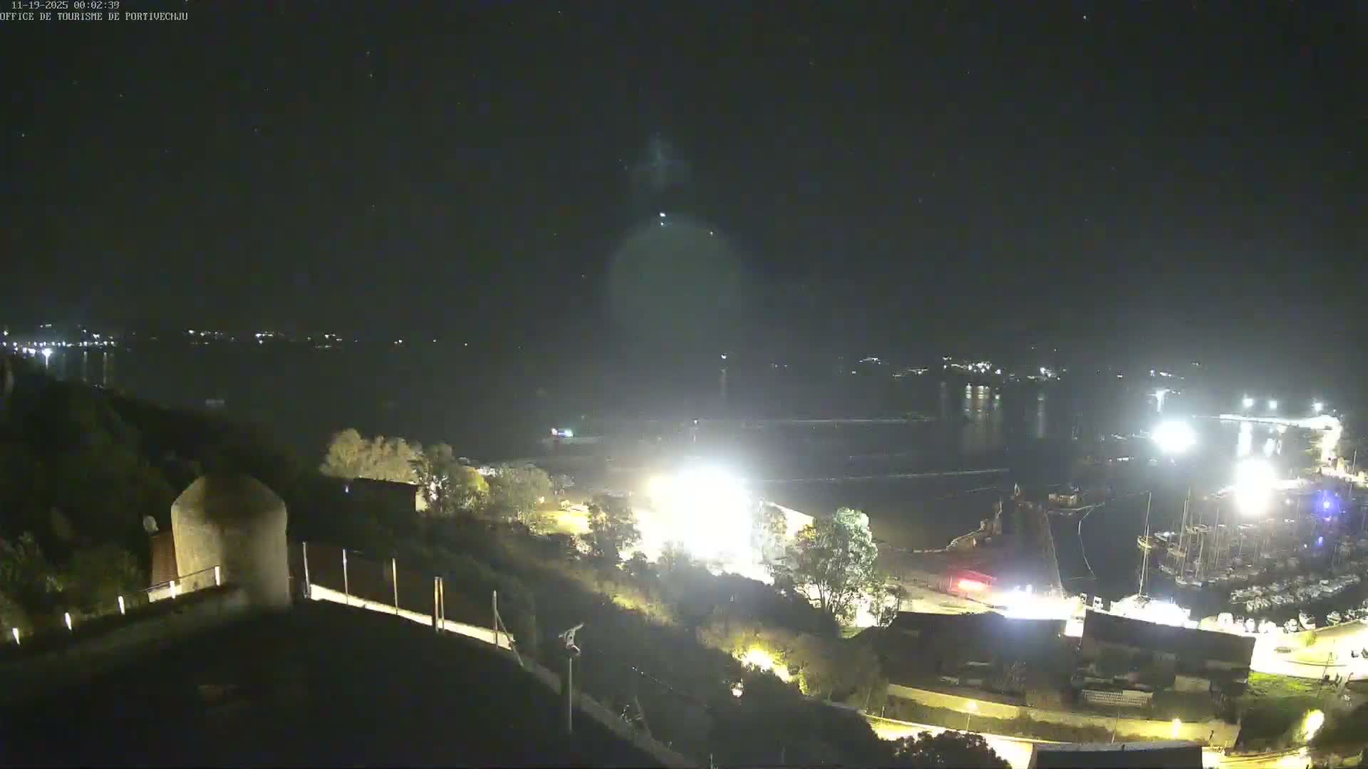 Corse (Corsica), Porto Vecchio Coast & Port  Live Cam -  Sartene, Corse-du-Sud, Corse, France