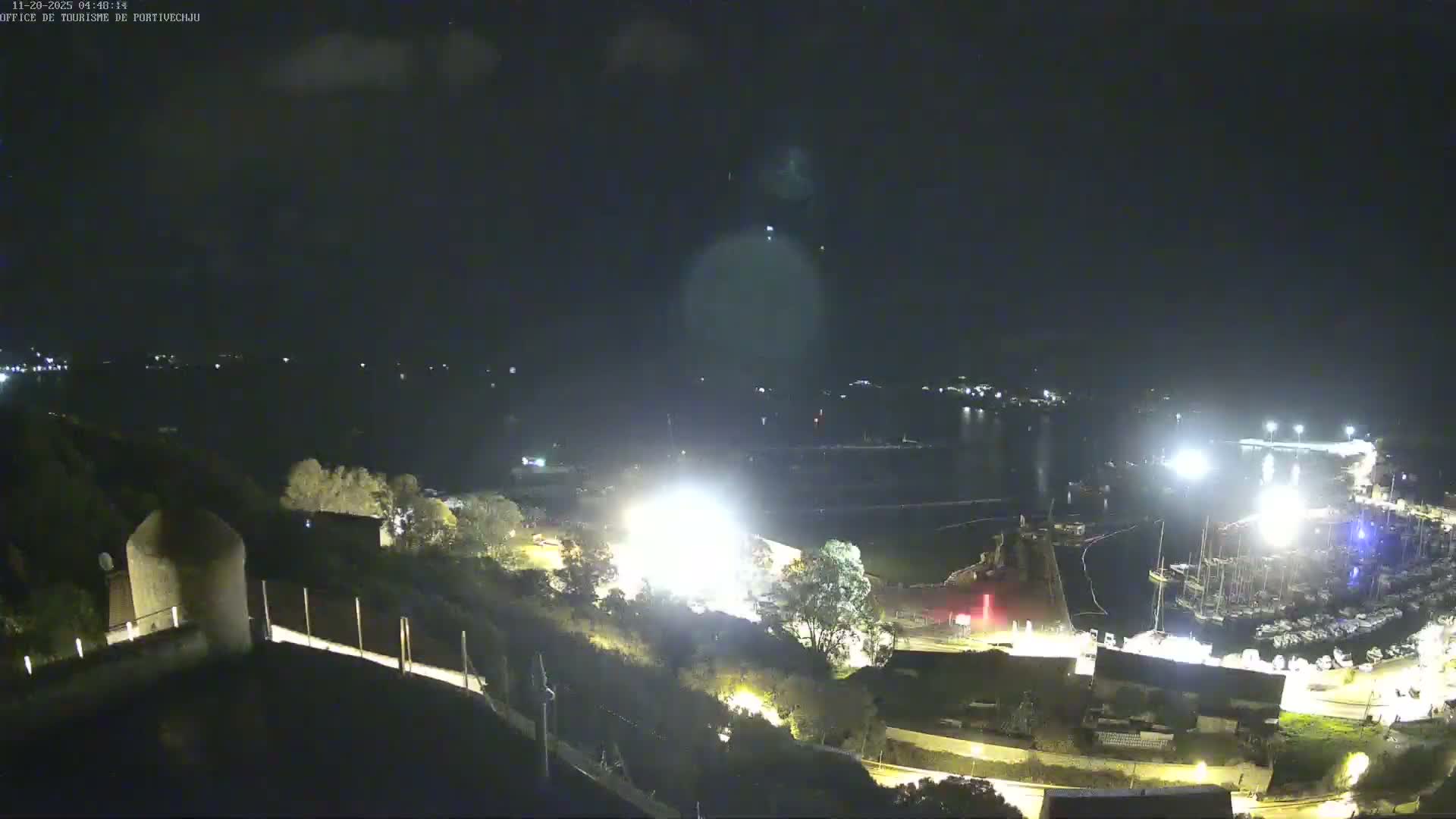 Corse (Corsica), Porto Vecchio Coast & Port  Live Cam -  Sartene, Corse-du-Sud, Corse, France