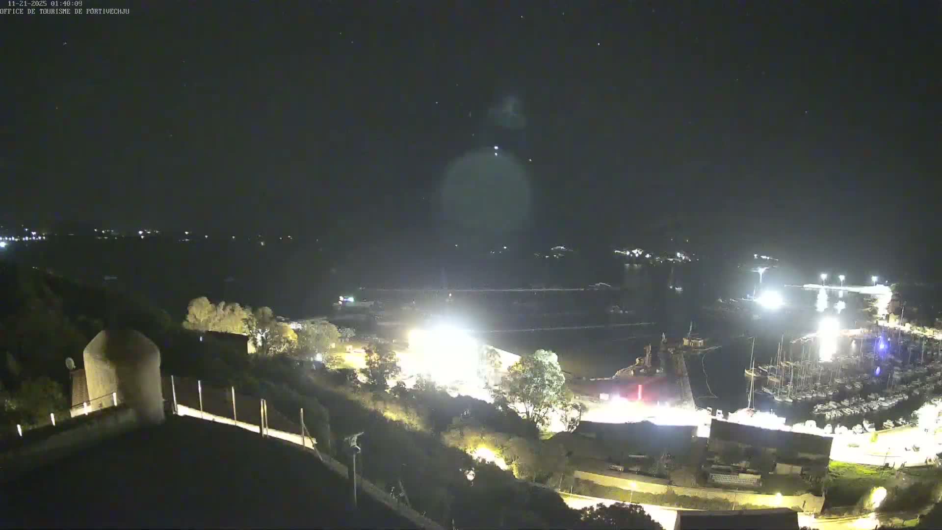 Corse (Corsica), Porto Vecchio Coast & Port  Live Cam -  Sartene, Corse-du-Sud, Corse, France