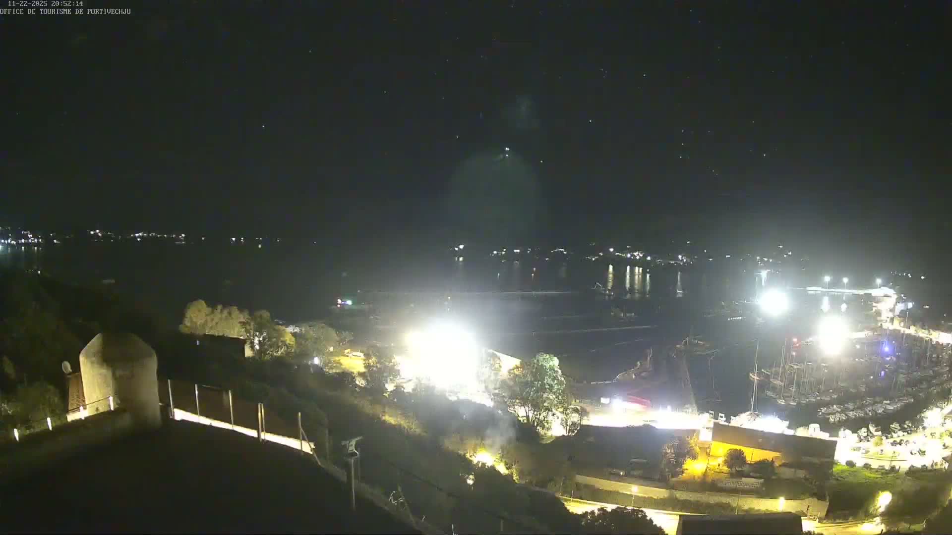 Corse (Corsica), Porto Vecchio Coast & Port  Live Cam -  Sartene, Corse-du-Sud, Corse, France