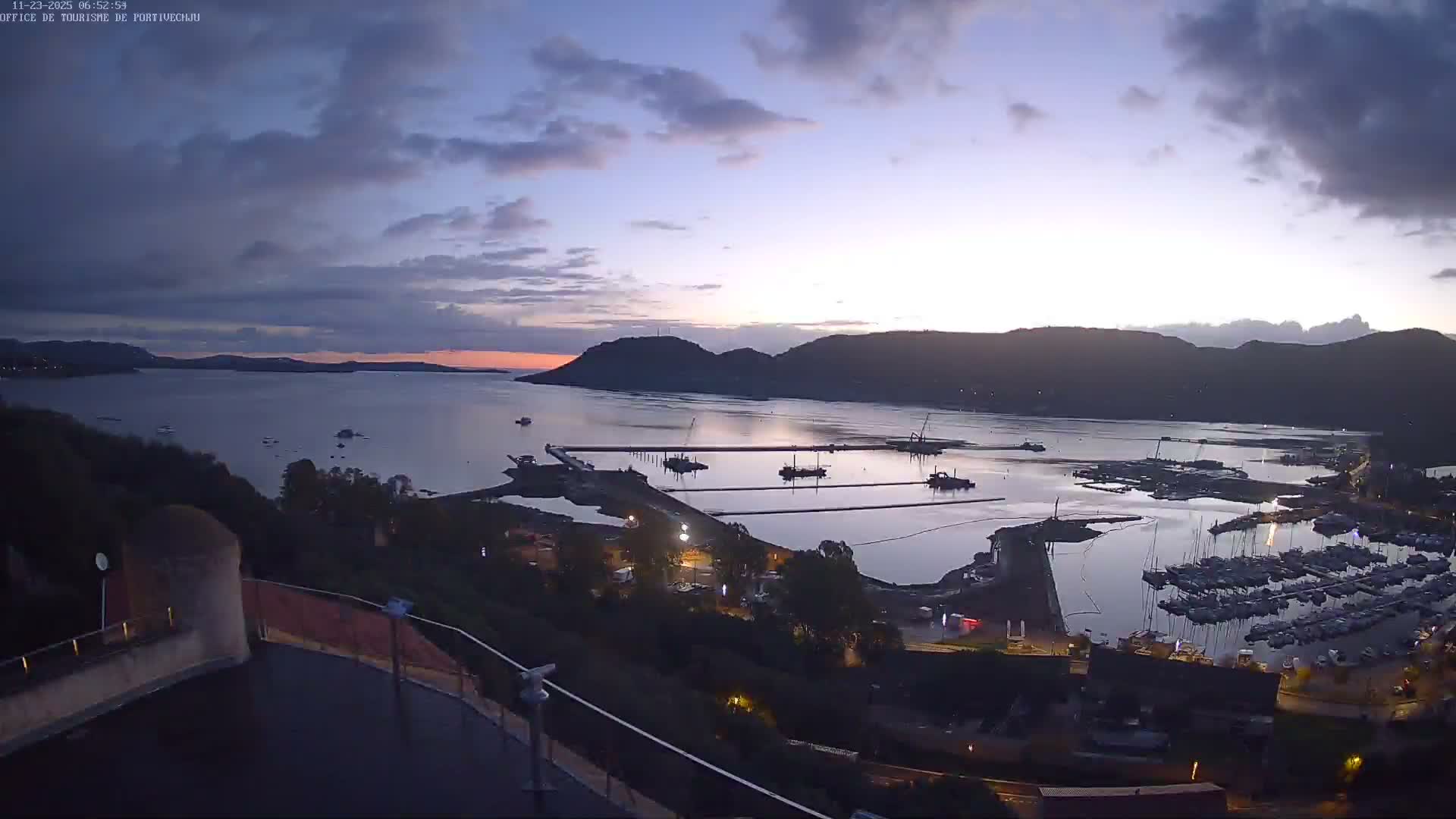 Corse (Corsica), Porto Vecchio Coast & Port  Live Cam -  Sartene, Corse-du-Sud, Corse, France