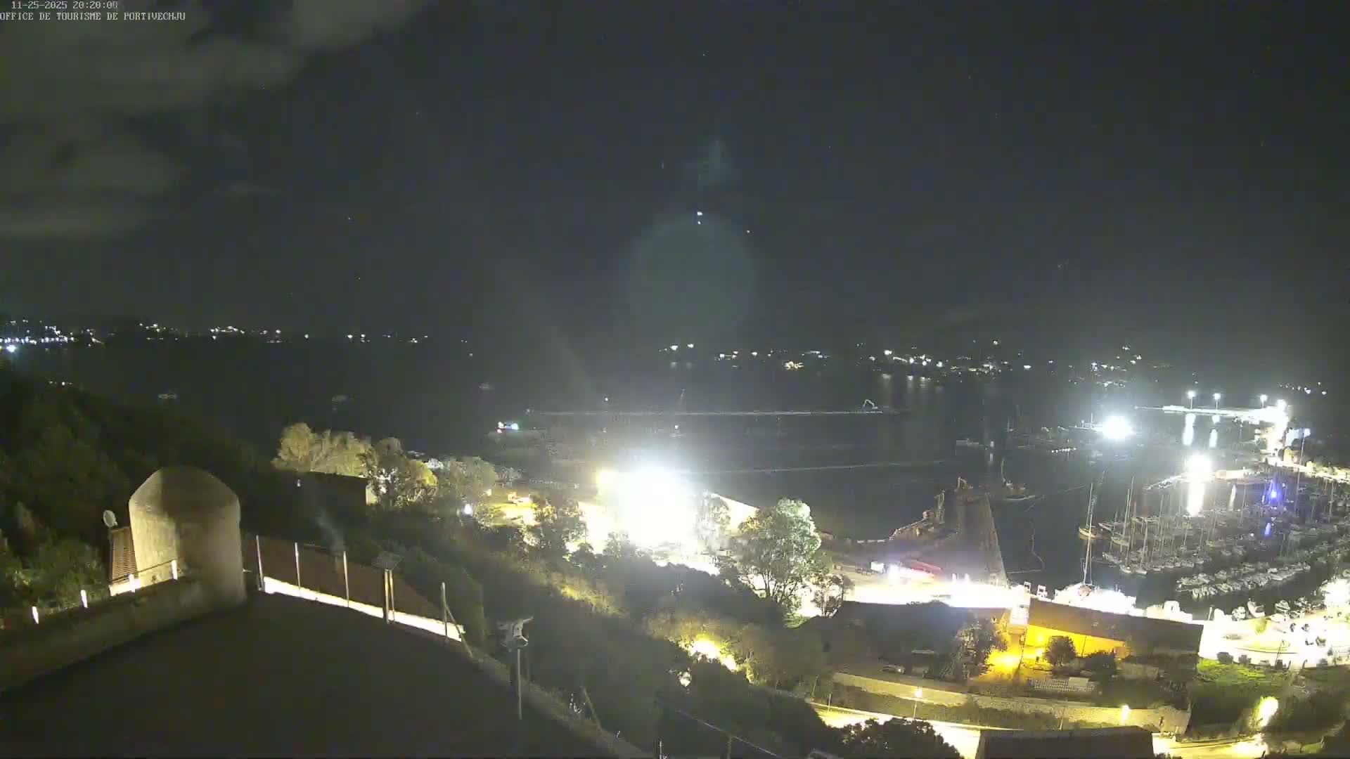 Corse (Corsica), Porto Vecchio Coast & Port  Live Cam -  Sartene, Corse-du-Sud, Corse, France