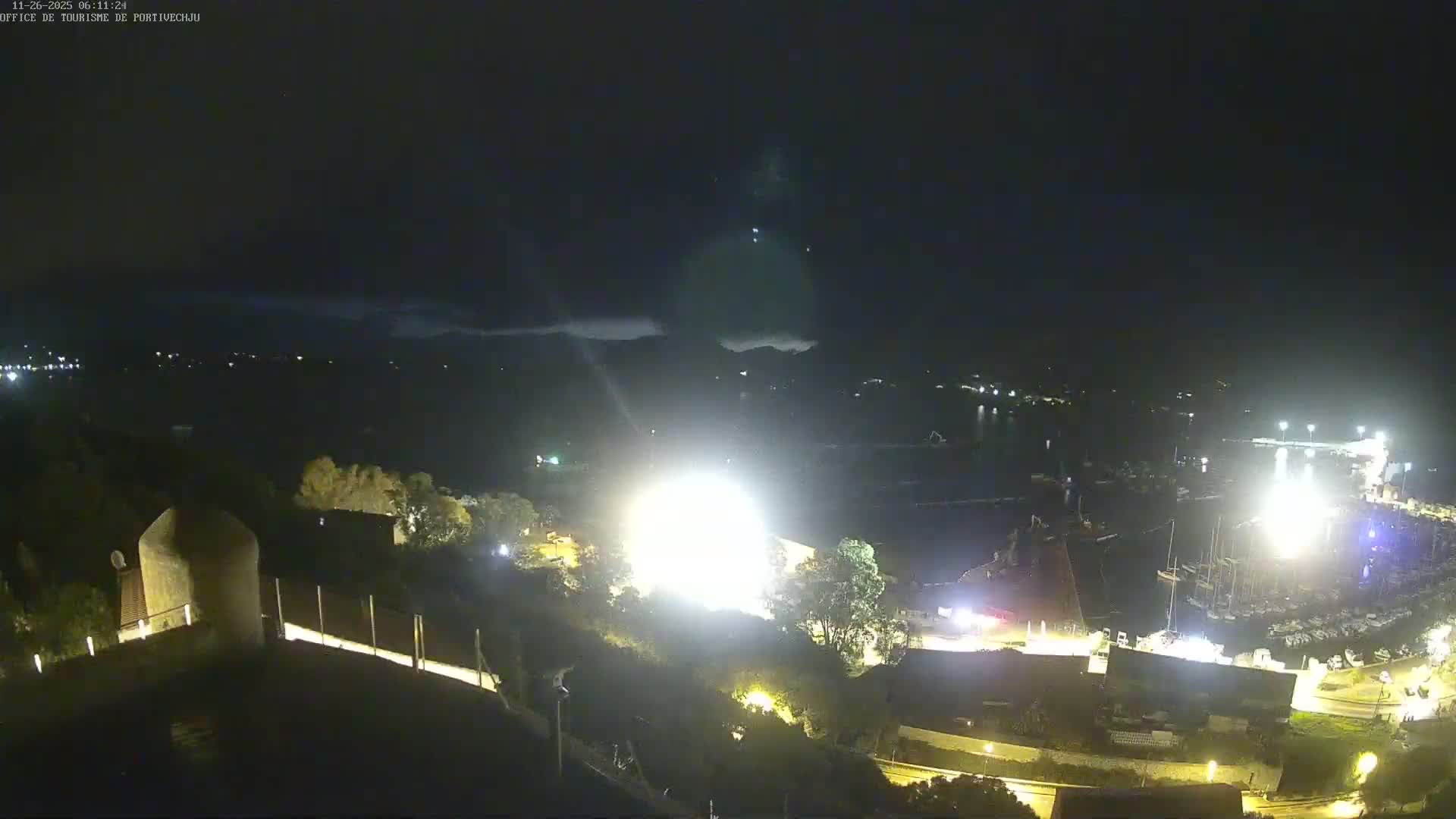 Corse (Corsica), Porto Vecchio Coast & Port  Live Cam -  Sartene, Corse-du-Sud, Corse, France