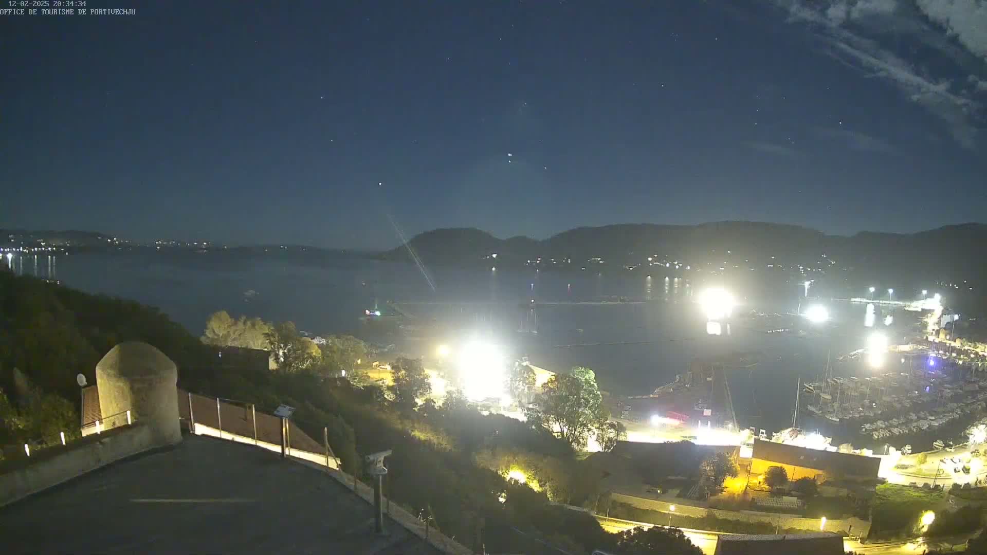 Corse (Corsica), Porto Vecchio Coast & Port  Live Cam -  Sartene, Corse-du-Sud, Corse, France