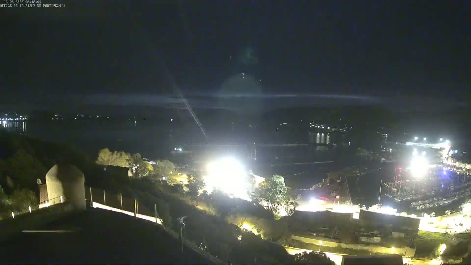 Corse (Corsica), Porto Vecchio Coast & Port  Live Cam -  Sartene, Corse-du-Sud, Corse, France