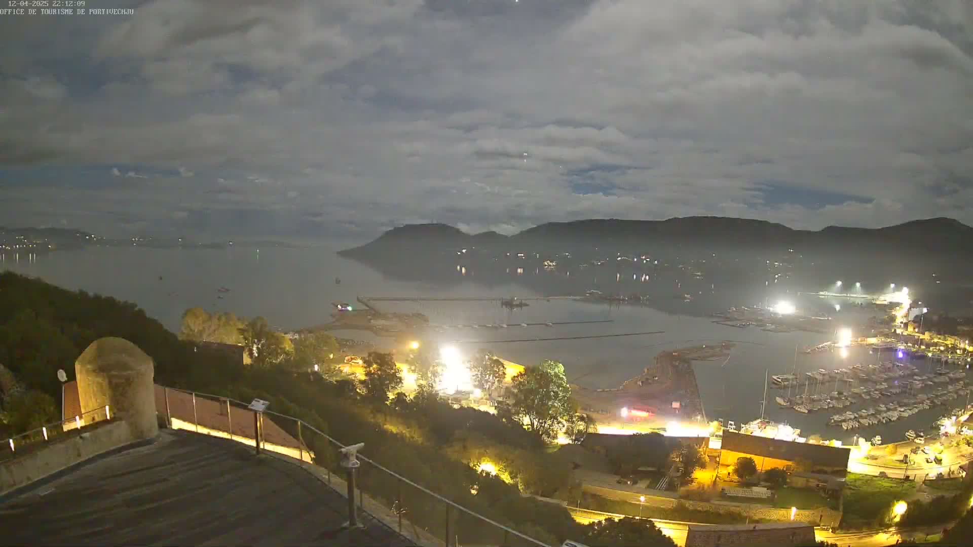 Corse (Corsica), Porto Vecchio Coast & Port  Live Cam -  Sartene, Corse-du-Sud, Corse, France