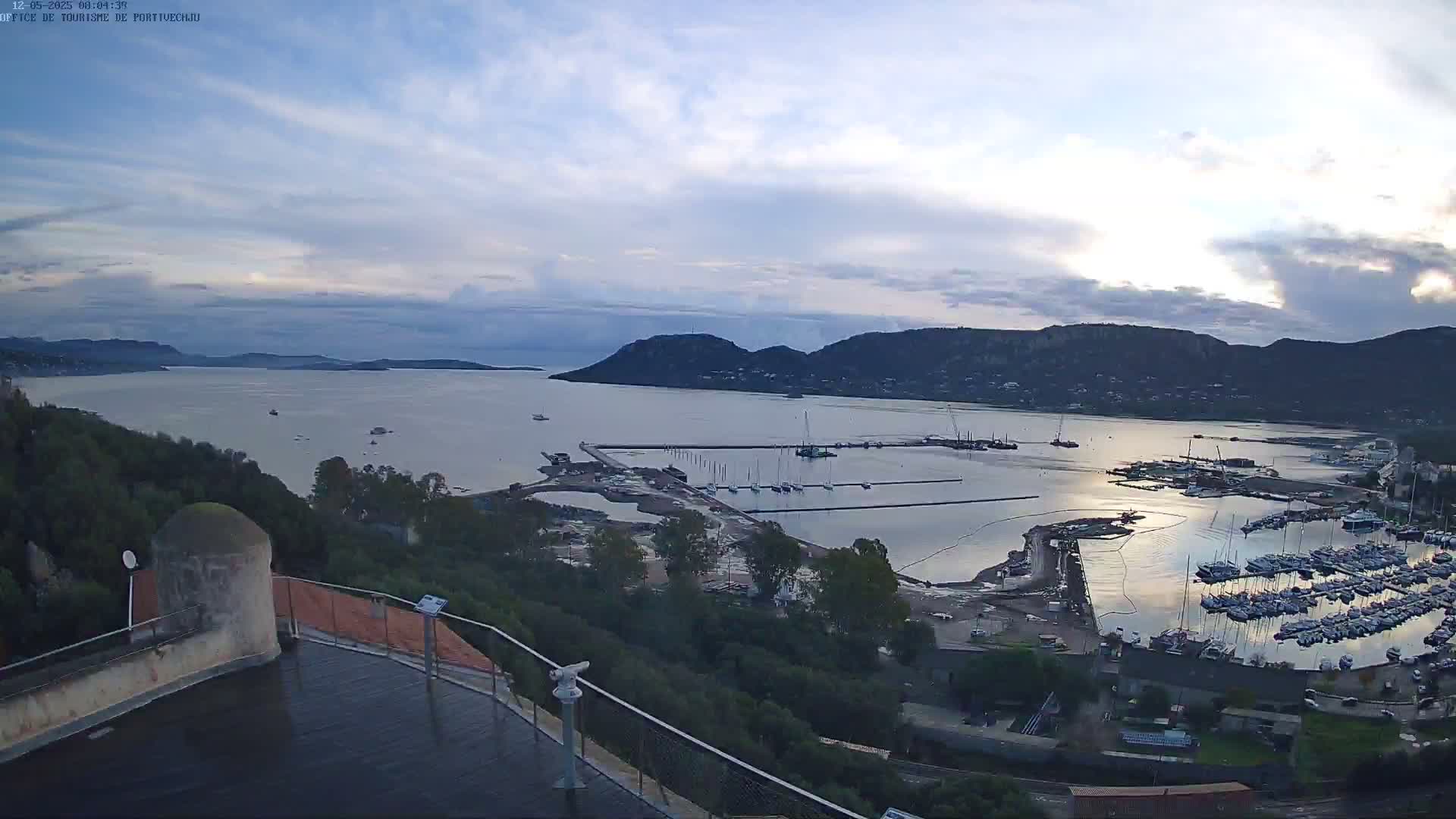 Corse (Corsica), Porto Vecchio Coast & Port  Live Cam -  Sartene, Corse-du-Sud, Corse, France