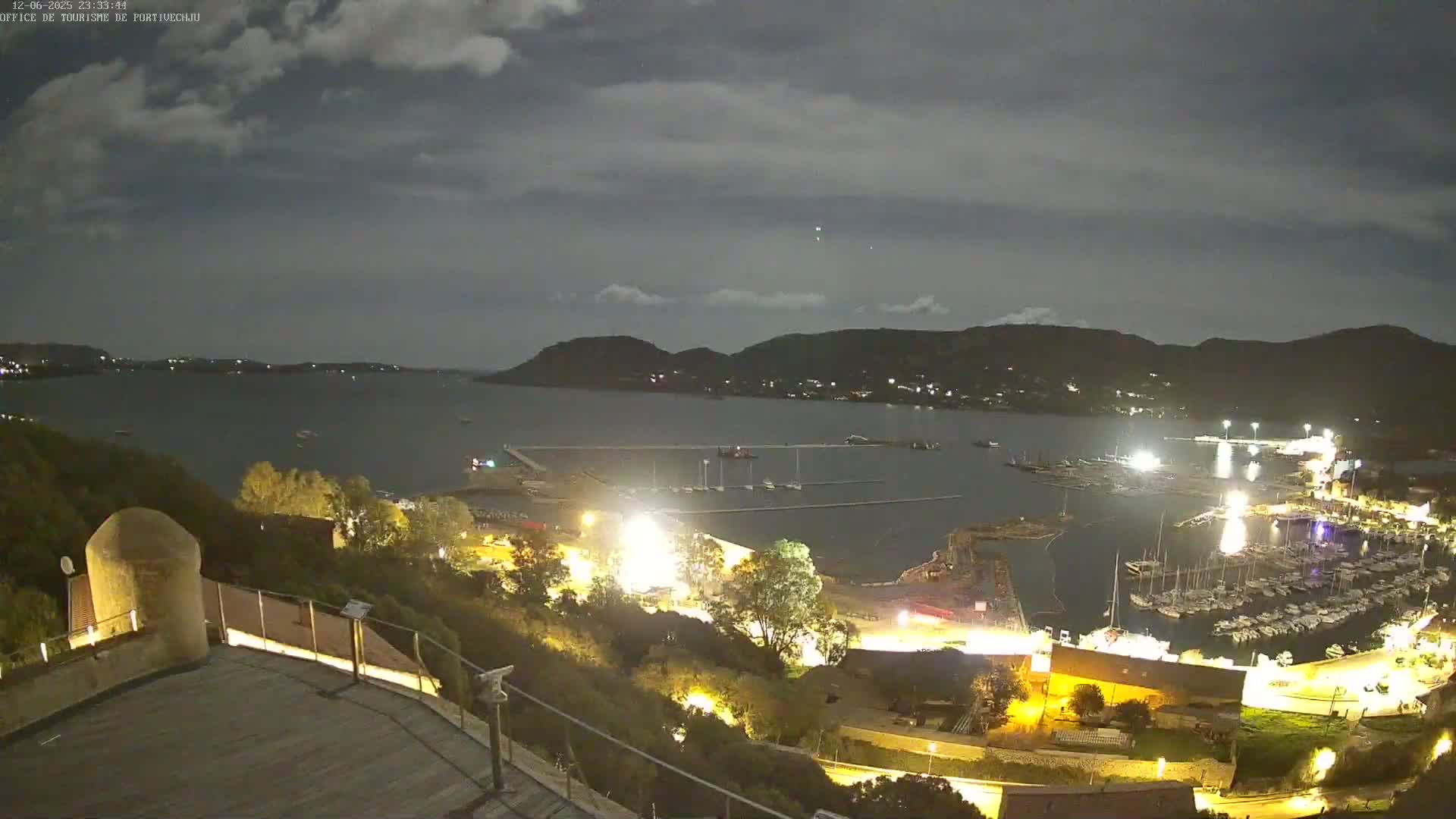 Corse (Corsica), Porto Vecchio Coast & Port  Live Cam -  Sartene, Corse-du-Sud, Corse, France