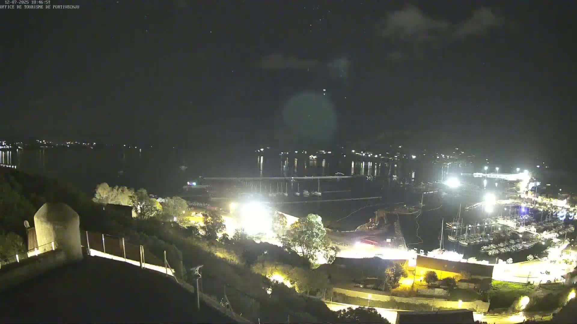 Corse (Corsica), Porto Vecchio Coast & Port  Live Cam -  Sartene, Corse-du-Sud, Corse, France