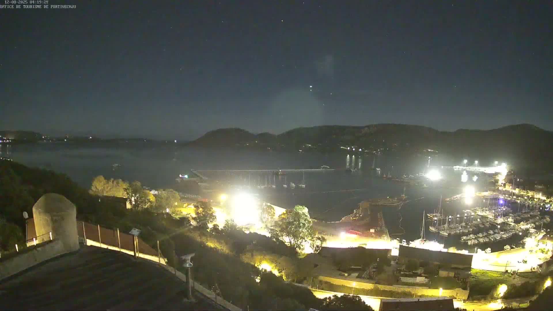 Corse (Corsica), Porto Vecchio Coast & Port  Live Cam -  Sartene, Corse-du-Sud, Corse, France
