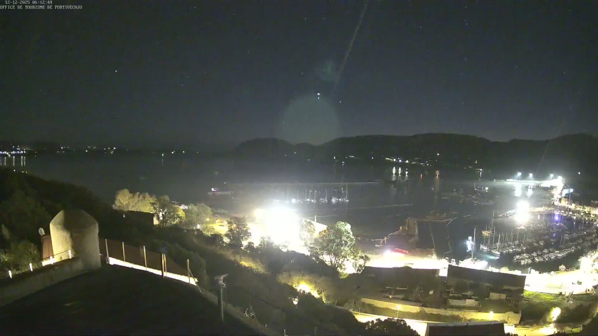 Corse (Corsica), Porto Vecchio Coast & Port  Live Cam -  Sartene, Corse-du-Sud, Corse, France