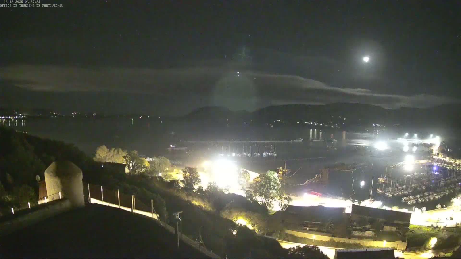 Corse (Corsica), Porto Vecchio Coast & Port  Live Cam -  Sartene, Corse-du-Sud, Corse, France