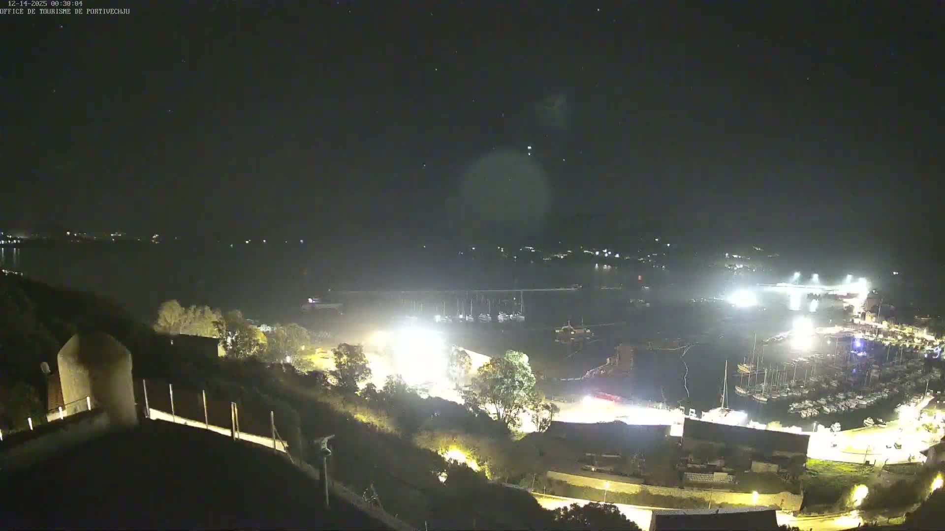 Corse (Corsica), Porto Vecchio Coast & Port  Live Cam -  Sartene, Corse-du-Sud, Corse, France