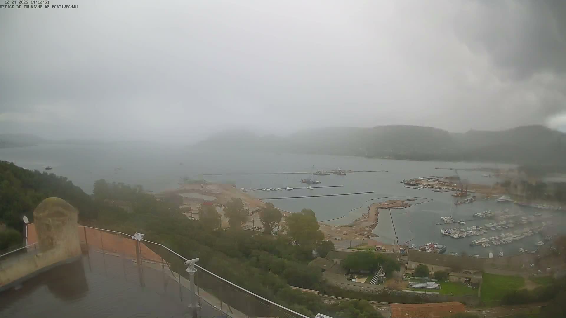 Corse (Corsica), Porto Vecchio Coast & Port  Live Cam -  Sartene, Corse-du-Sud, Corse, France
