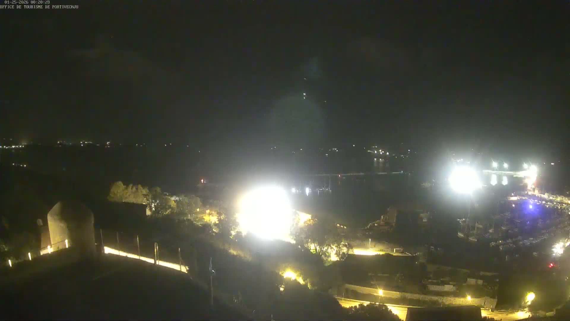 Corse (Corsica), Porto Vecchio Coast & Port  Live Cam -  Sartene, Corse-du-Sud, Corse, France