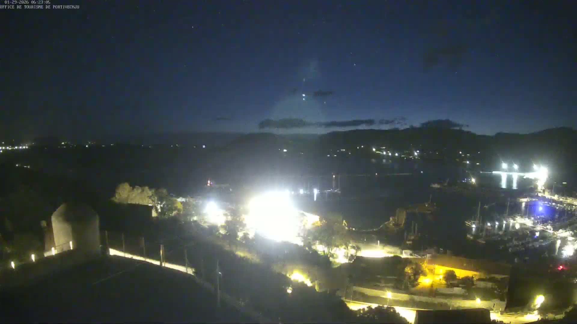 Corse (Corsica), Porto Vecchio Coast & Port  Live Cam -  Sartene, Corse-du-Sud, Corse, France