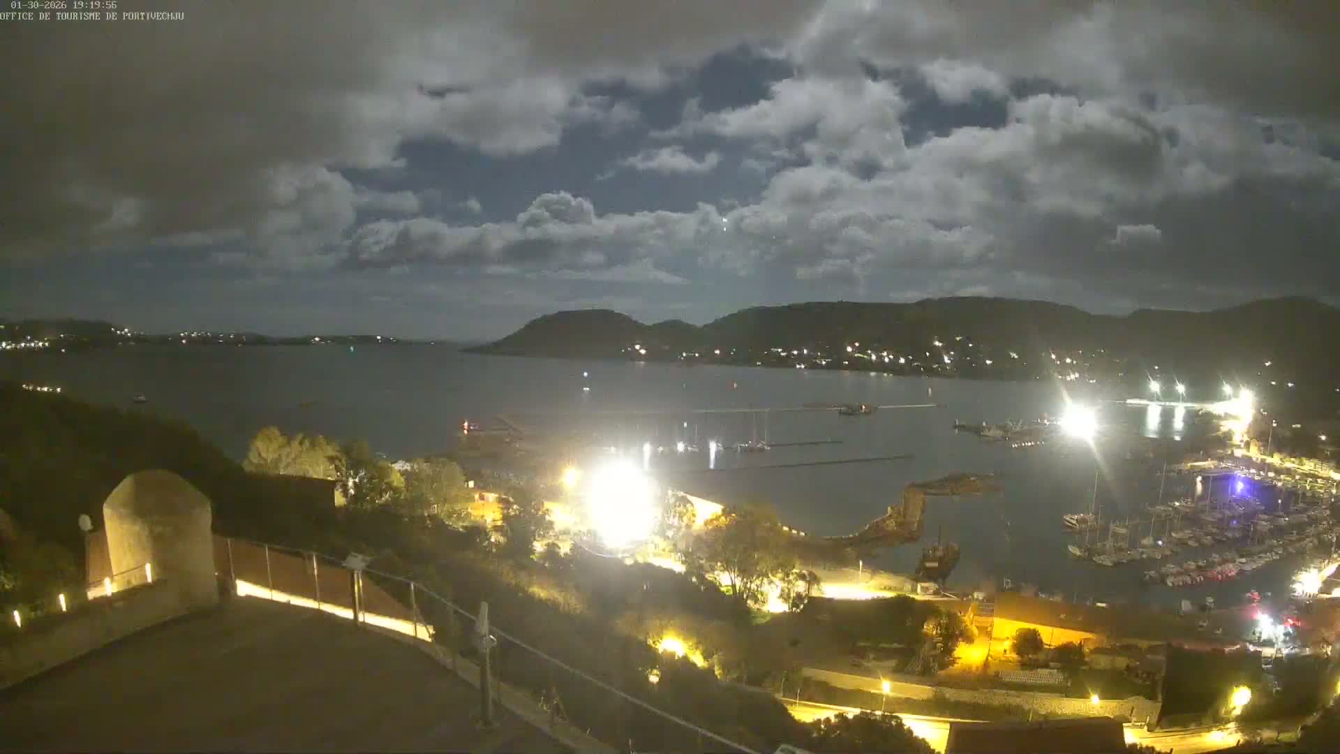 Corse (Corsica), Porto Vecchio Coast & Port  Live Cam -  Sartene, Corse-du-Sud, Corse, France