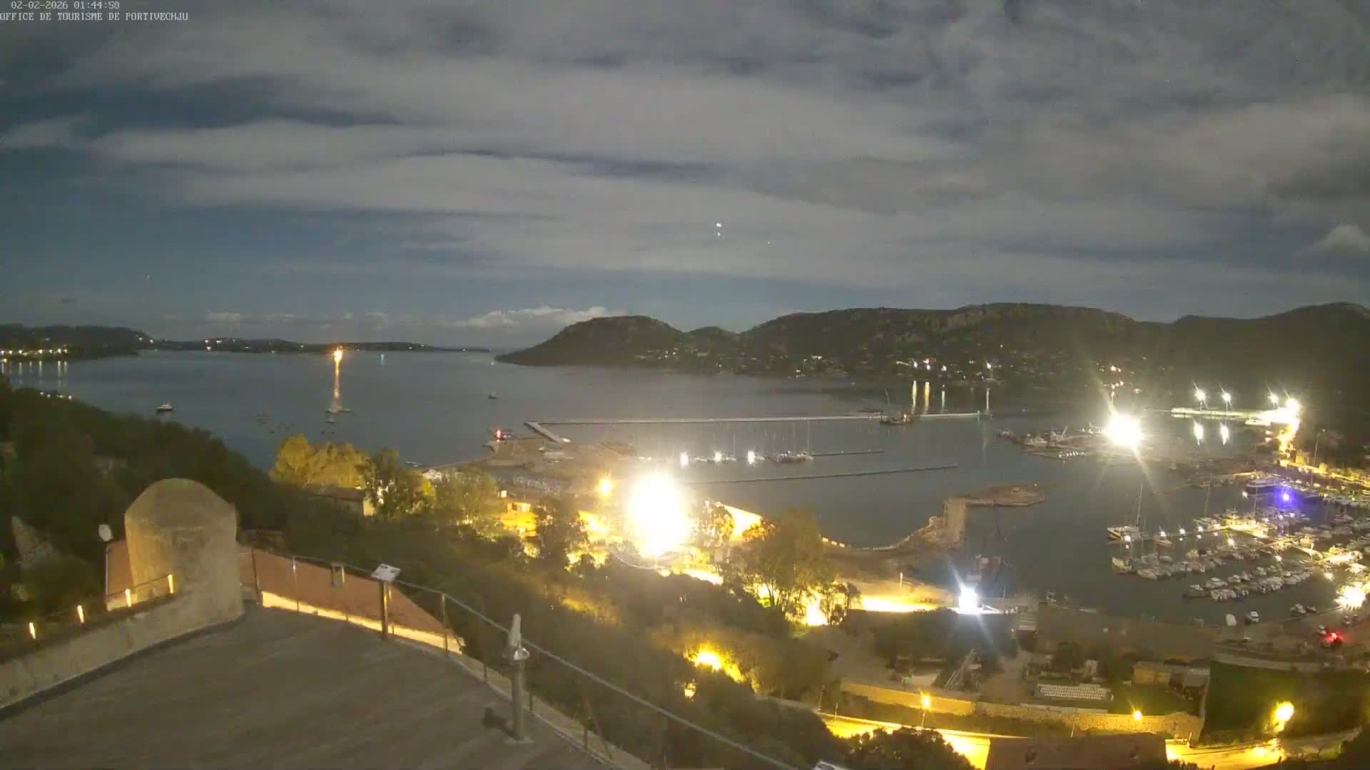 Corse (Corsica), Porto Vecchio Coast & Port  Live Cam -  Sartene, Corse-du-Sud, Corse, France