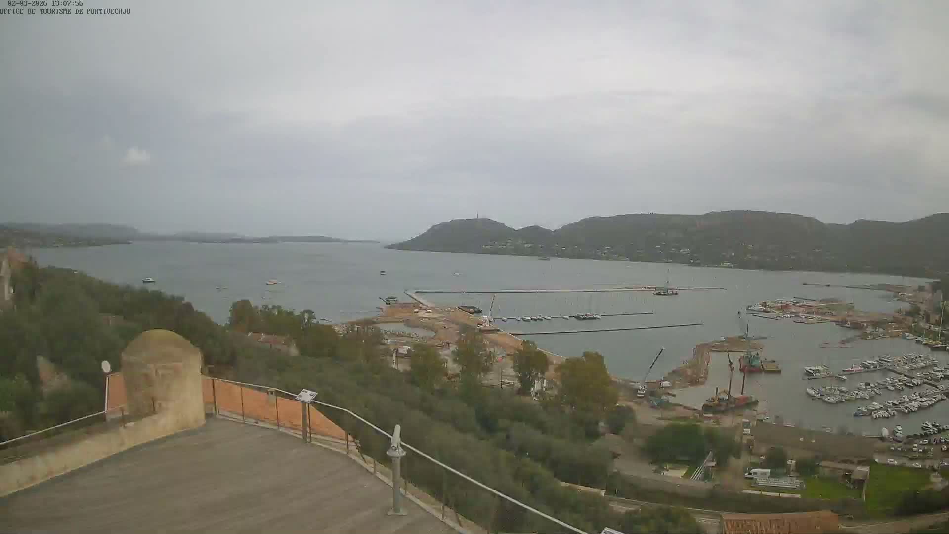 Corse (Corsica), Porto Vecchio Coast & Port  Live Cam -  Sartene, Corse-du-Sud, Corse, France