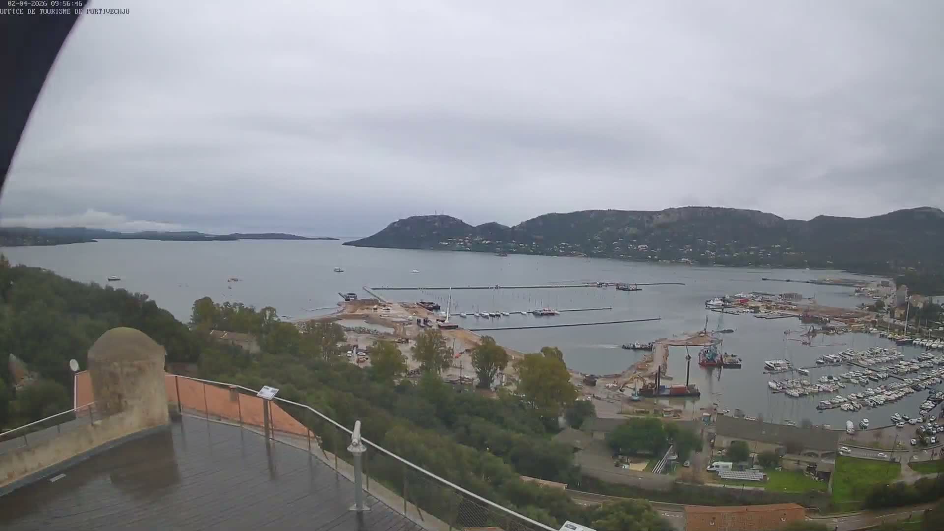 Corse (Corsica), Porto Vecchio Coast & Port  Live Cam -  Sartene, Corse-du-Sud, Corse, France