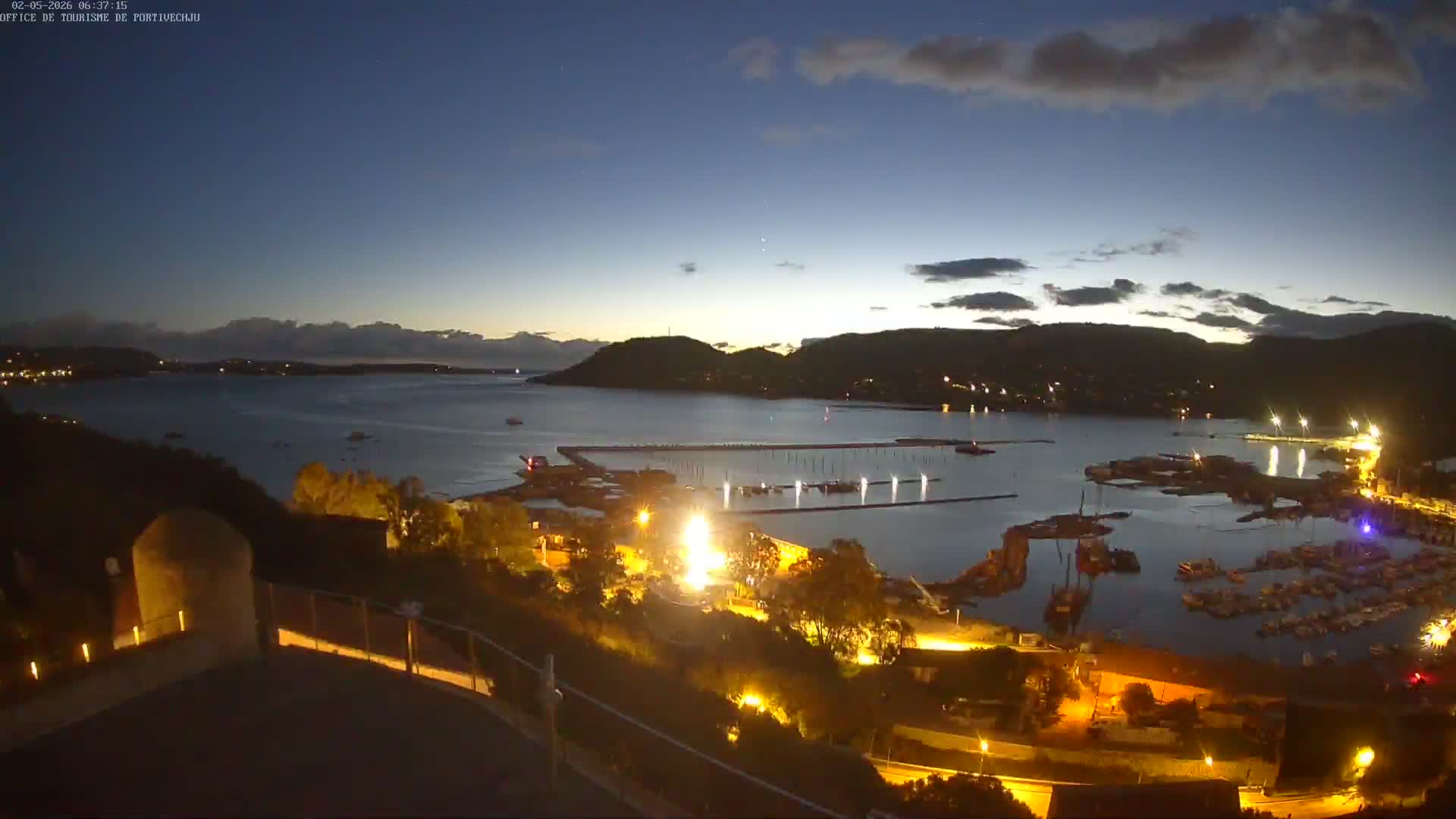 Corse (Corsica), Porto Vecchio Coast & Port  Live Cam -  Sartene, Corse-du-Sud, Corse, France