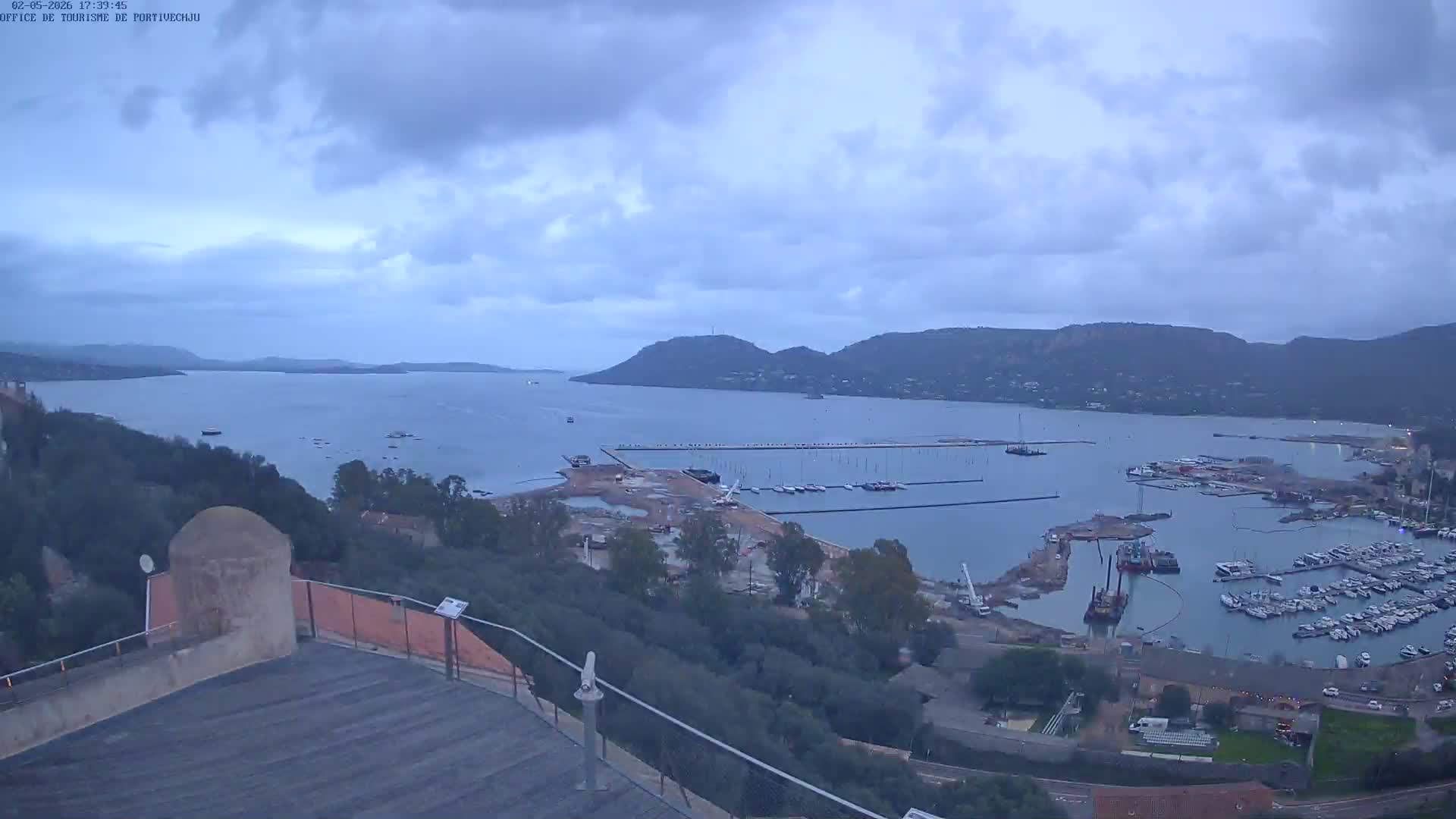 Corse (Corsica), Porto Vecchio Coast & Port  Live Cam -  Sartene, Corse-du-Sud, Corse, France