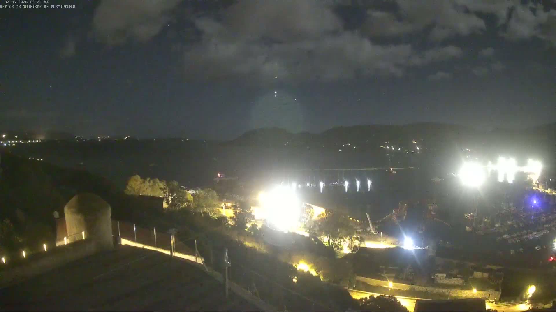 Corse (Corsica), Porto Vecchio Coast & Port  Live Cam -  Sartene, Corse-du-Sud, Corse, France