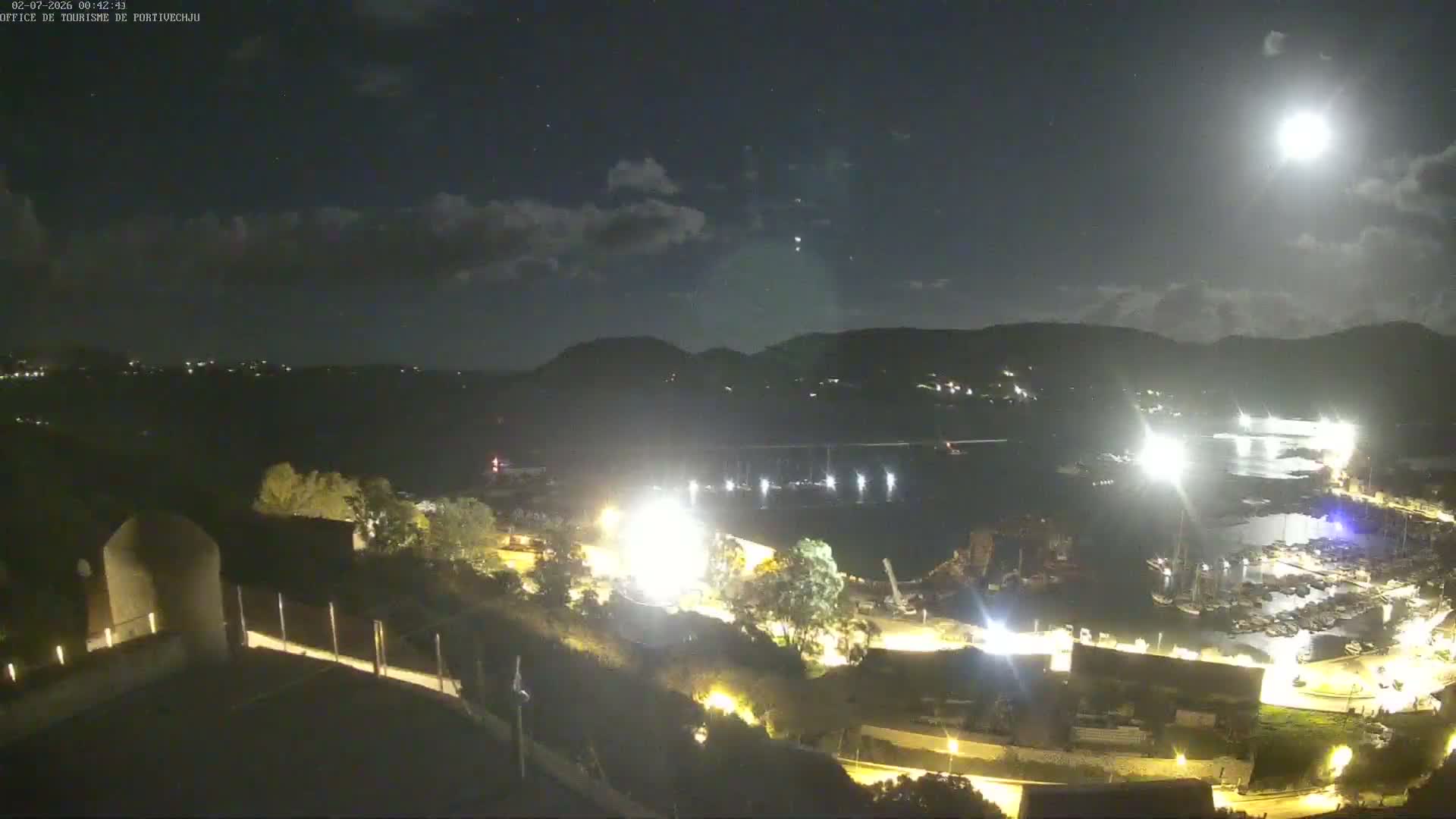 Corse (Corsica), Porto Vecchio Coast & Port  Live Cam -  Sartene, Corse-du-Sud, Corse, France