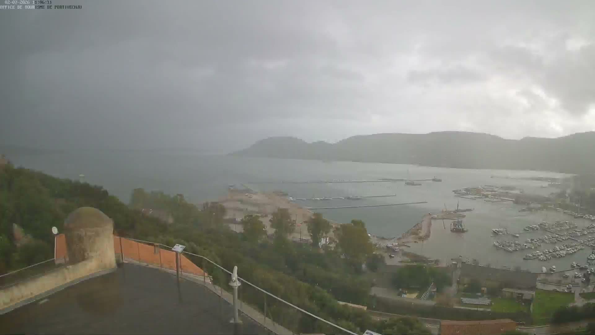 Corse (Corsica), Porto Vecchio Coast & Port  Live Cam -  Sartene, Corse-du-Sud, Corse, France