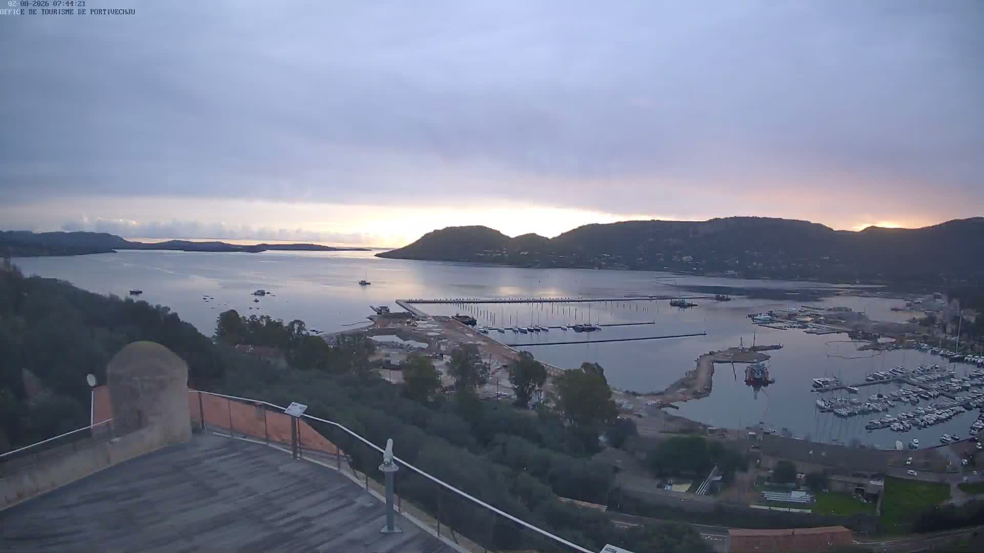 Corse (Corsica), Porto Vecchio Coast & Port  Live Cam -  Sartene, Corse-du-Sud, Corse, France