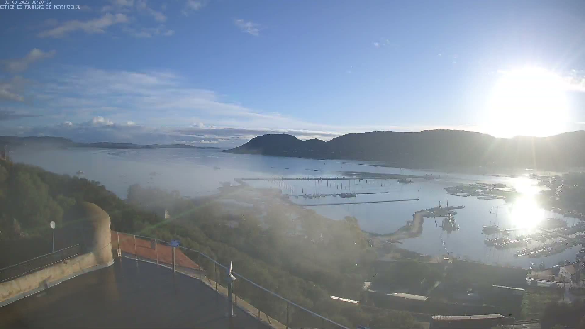 Corse (Corsica), Porto Vecchio Coast & Port  Live Cam -  Sartene, Corse-du-Sud, Corse, France