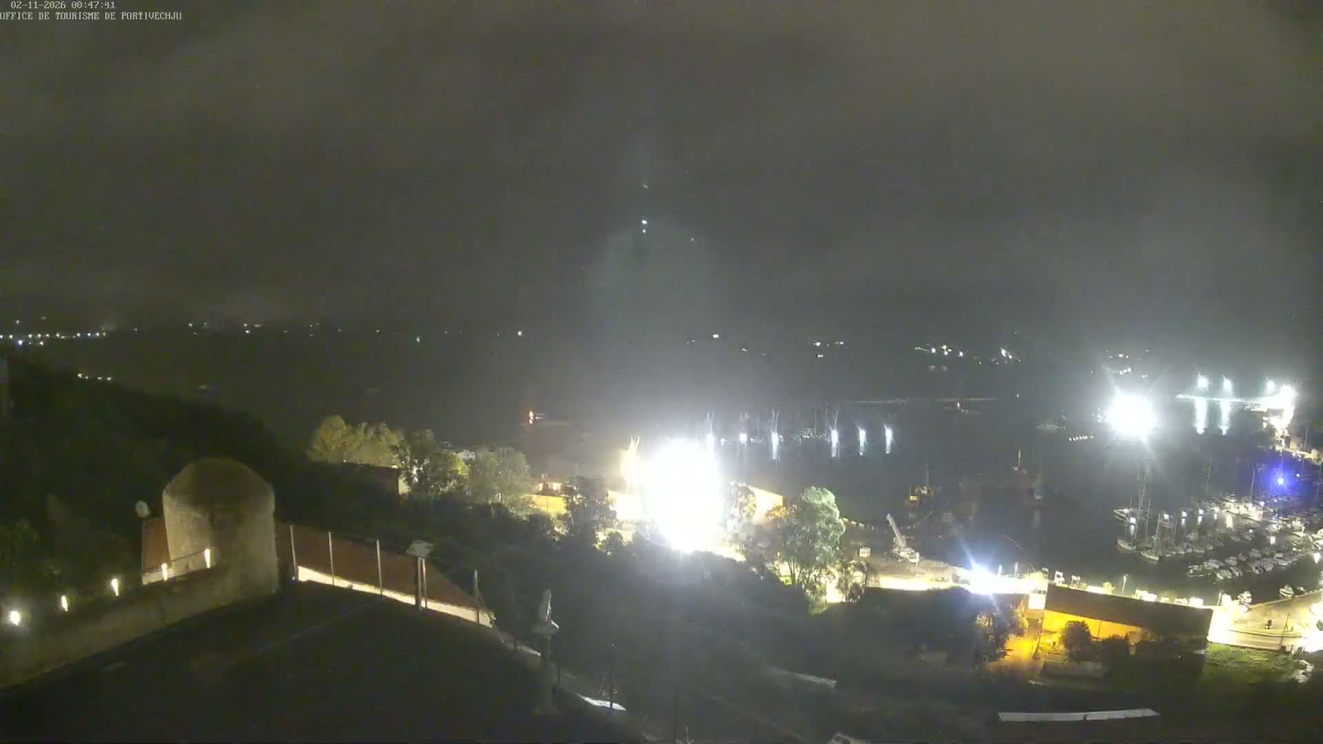 Corse (Corsica), Porto Vecchio Coast & Port  Live Cam -  Sartene, Corse-du-Sud, Corse, France