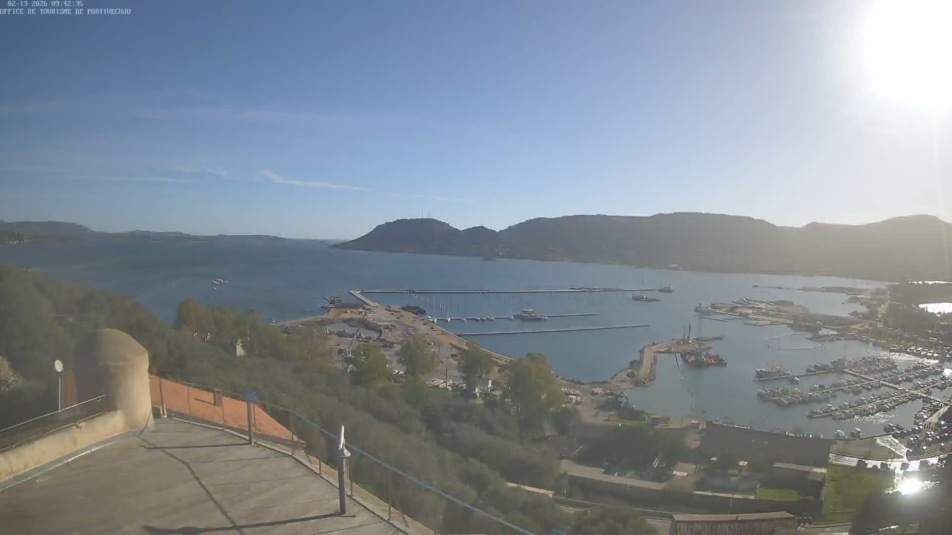 Corse (Corsica), Porto Vecchio Coast & Port  Live Cam -  Sartene, Corse-du-Sud, Corse, France