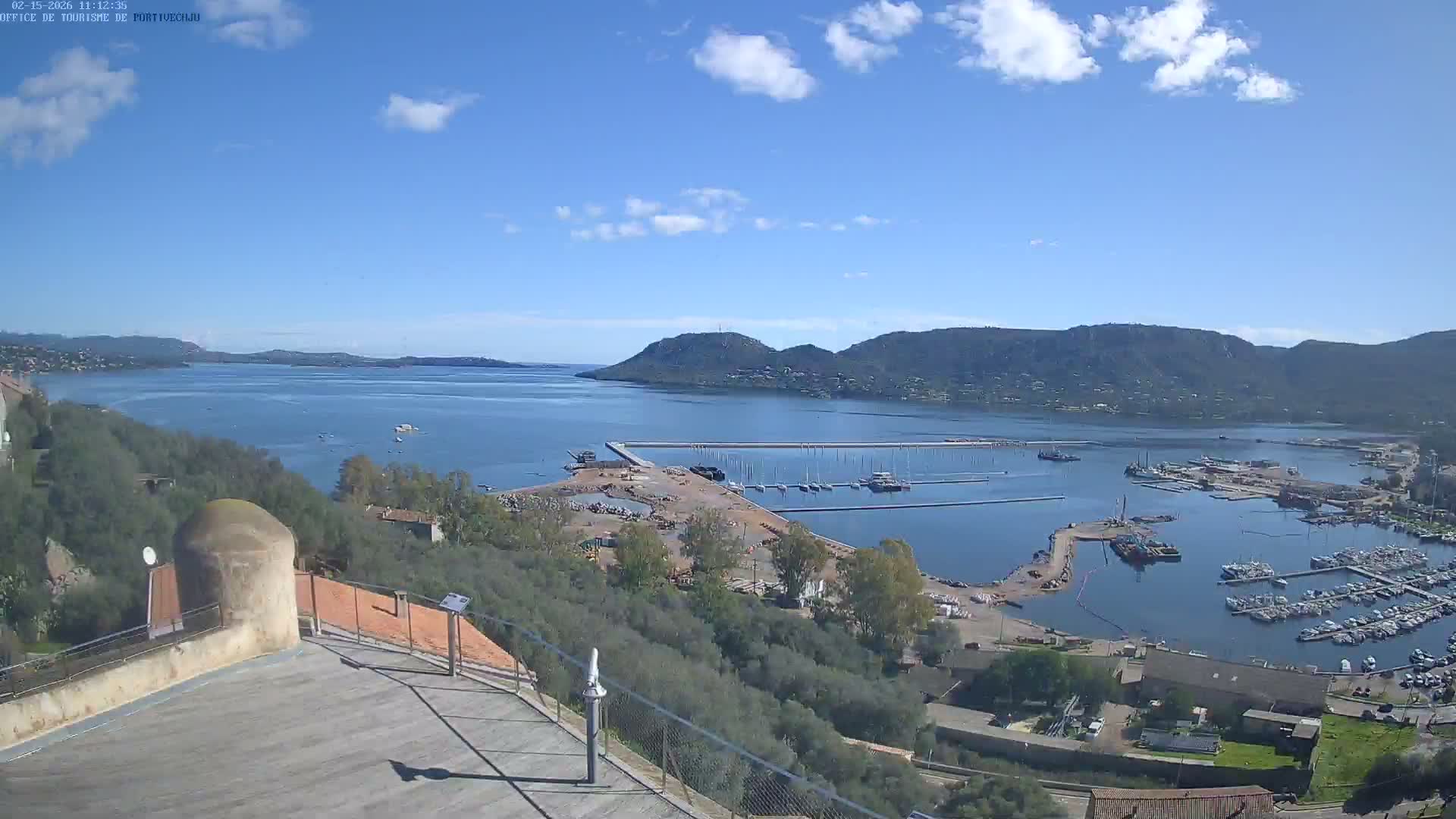 Corse (Corsica), Porto Vecchio Coast & Port  Live Cam -  Sartene, Corse-du-Sud, Corse, France