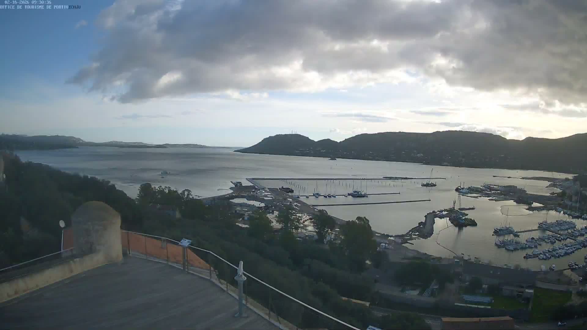 Corse (Corsica), Porto Vecchio Coast & Port  Live Cam -  Sartene, Corse-du-Sud, Corse, France