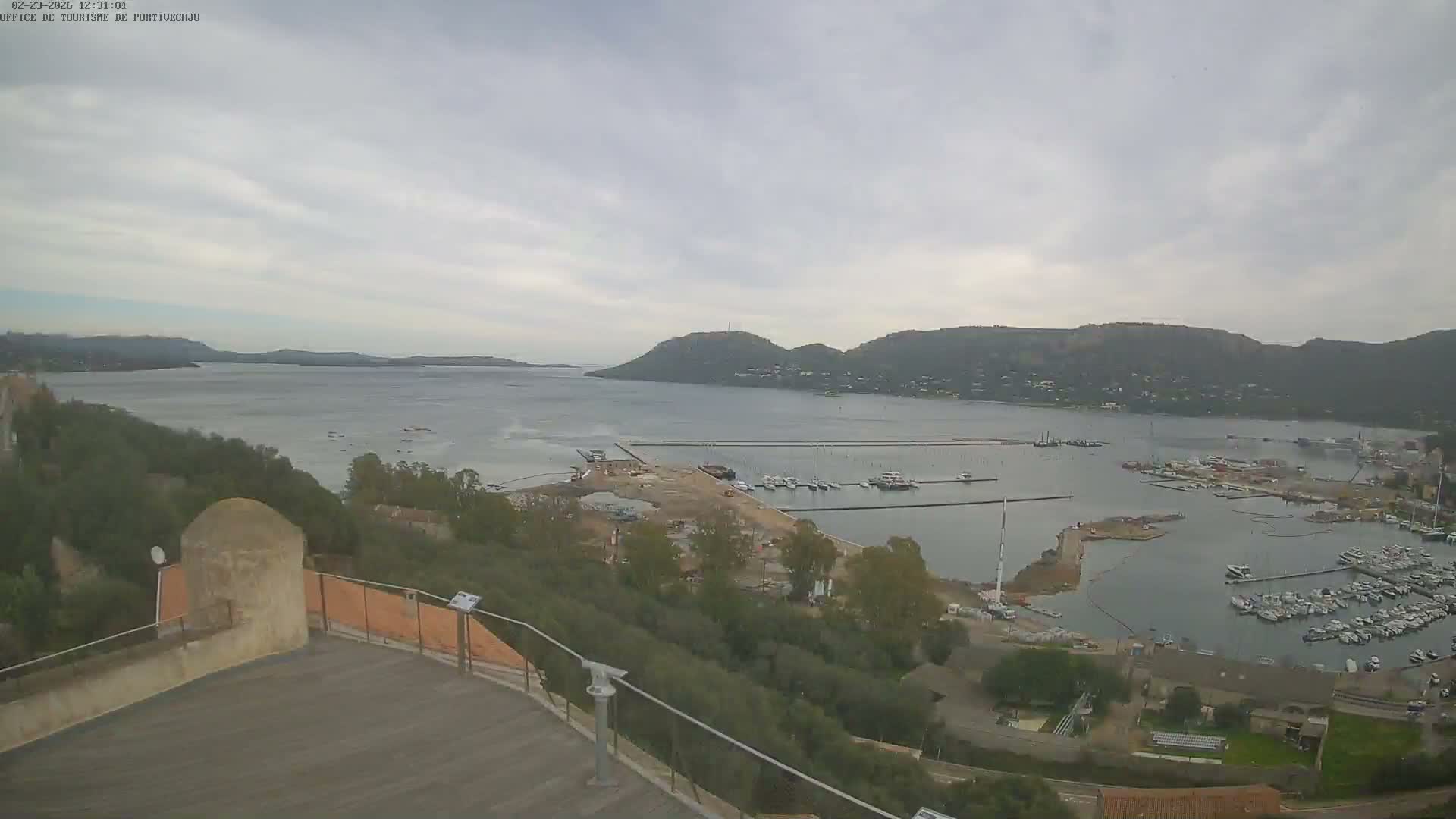 Corse (Corsica), Porto Vecchio Coast & Port  Live Cam -  Sartene, Corse-du-Sud, Corse, France
