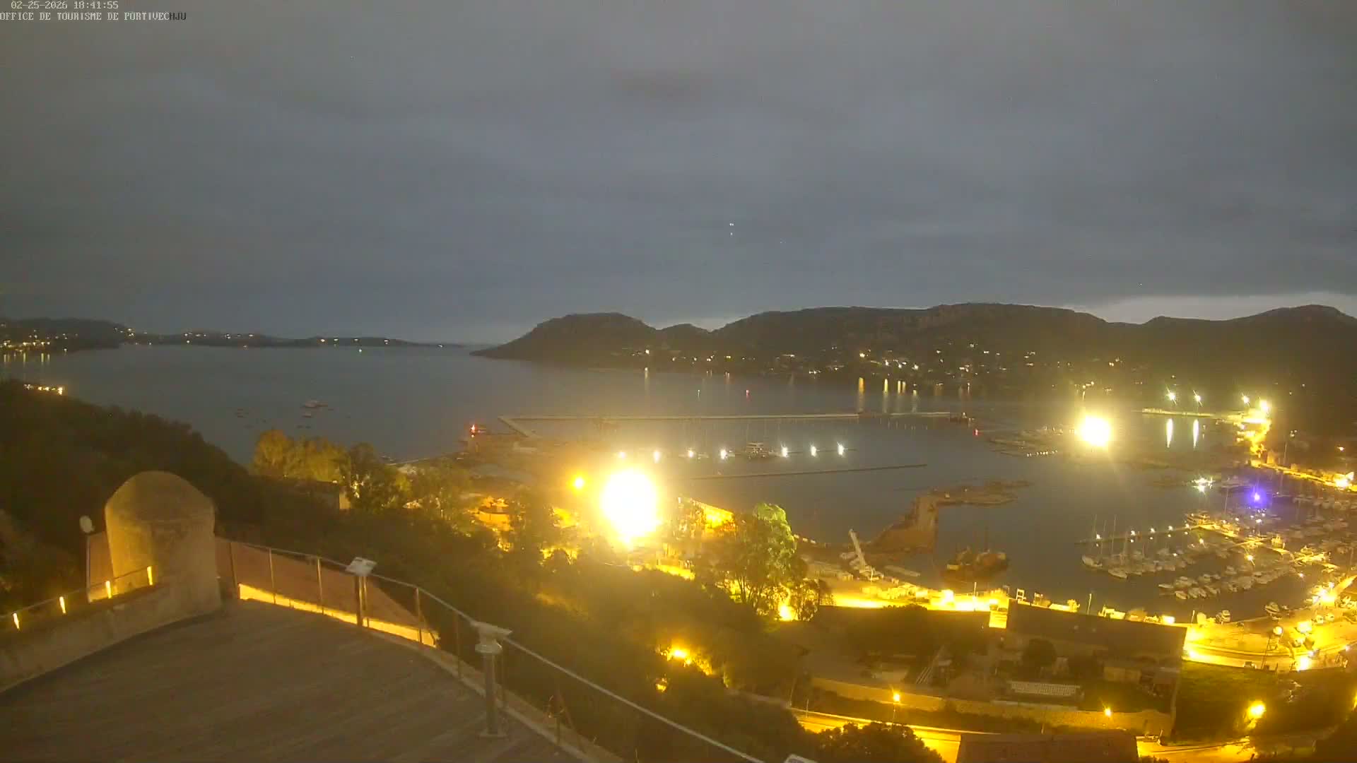 Corse (Corsica), Porto Vecchio Coast & Port  Live Cam -  Sartene, Corse-du-Sud, Corse, France