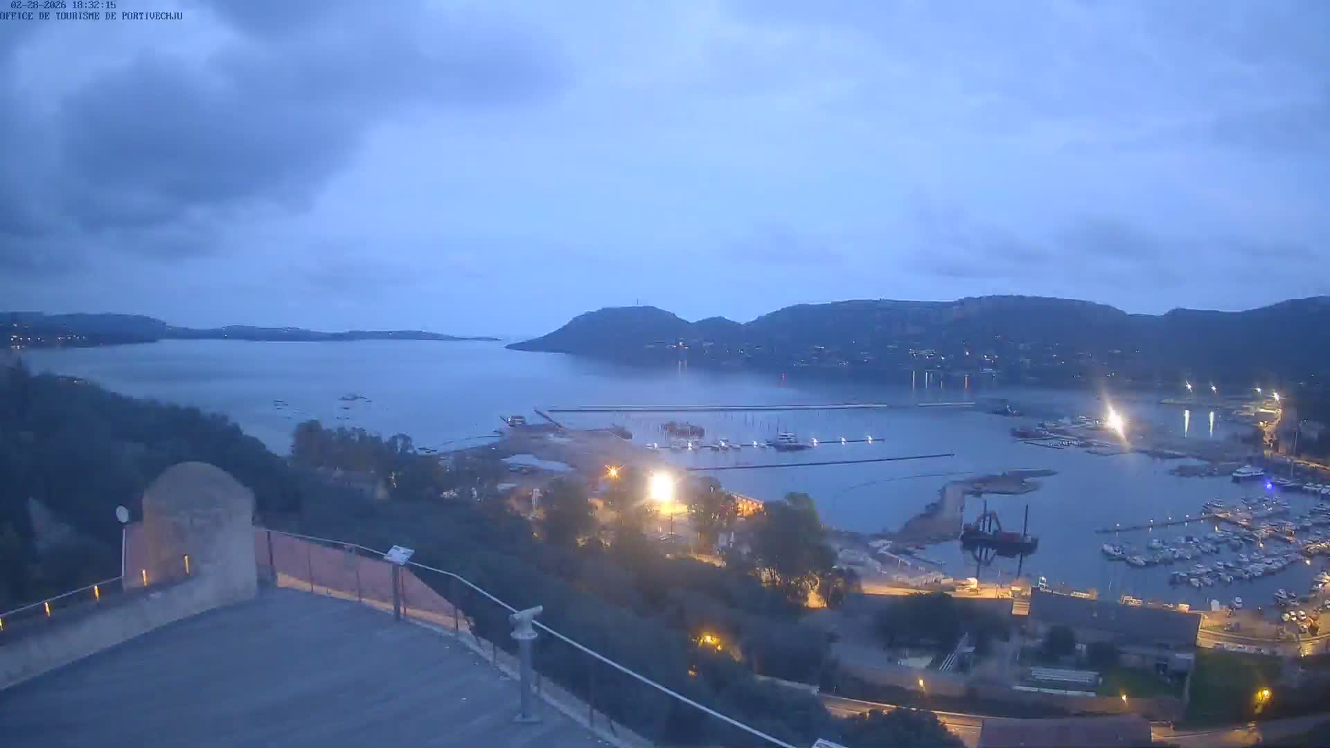 Corse (Corsica), Porto Vecchio Coast & Port  Live Cam -  Sartene, Corse-du-Sud, Corse, France